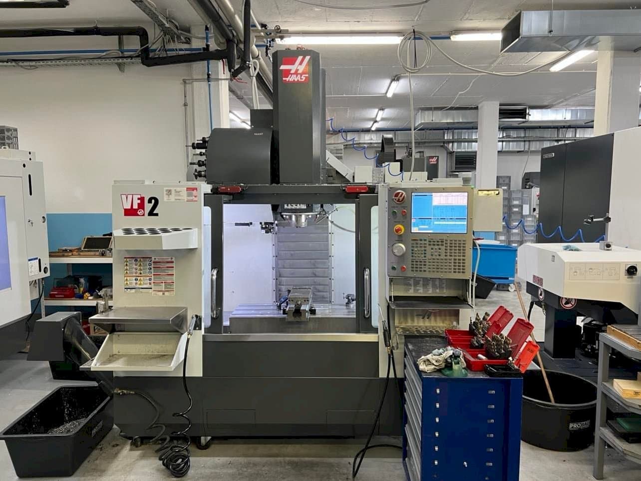 HAAS VF-2 Mašinos vaizdas iš priekio