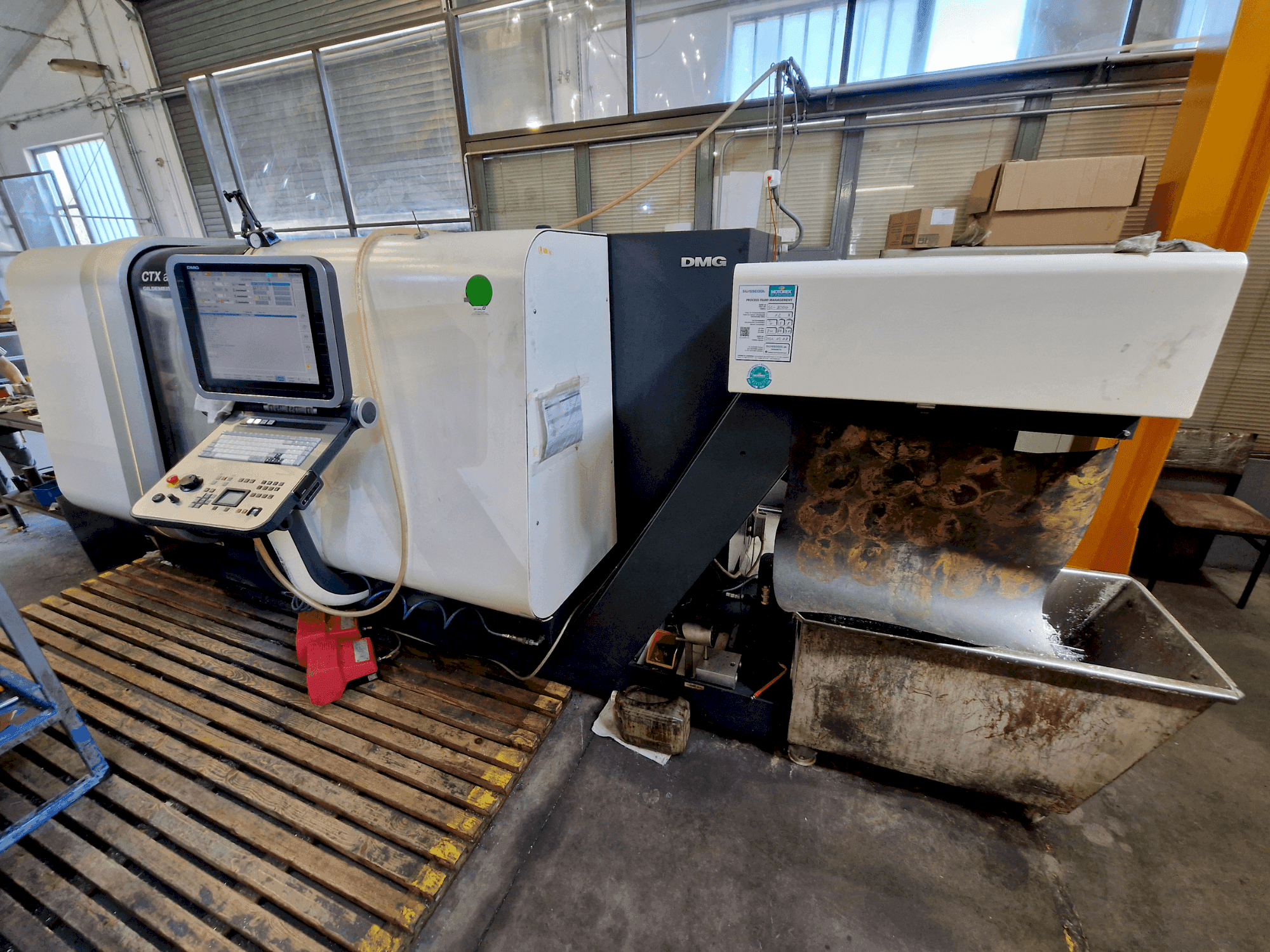 DMG MORI CTX ALPHA 500 V6 Mašinos vaizdas iš priekio