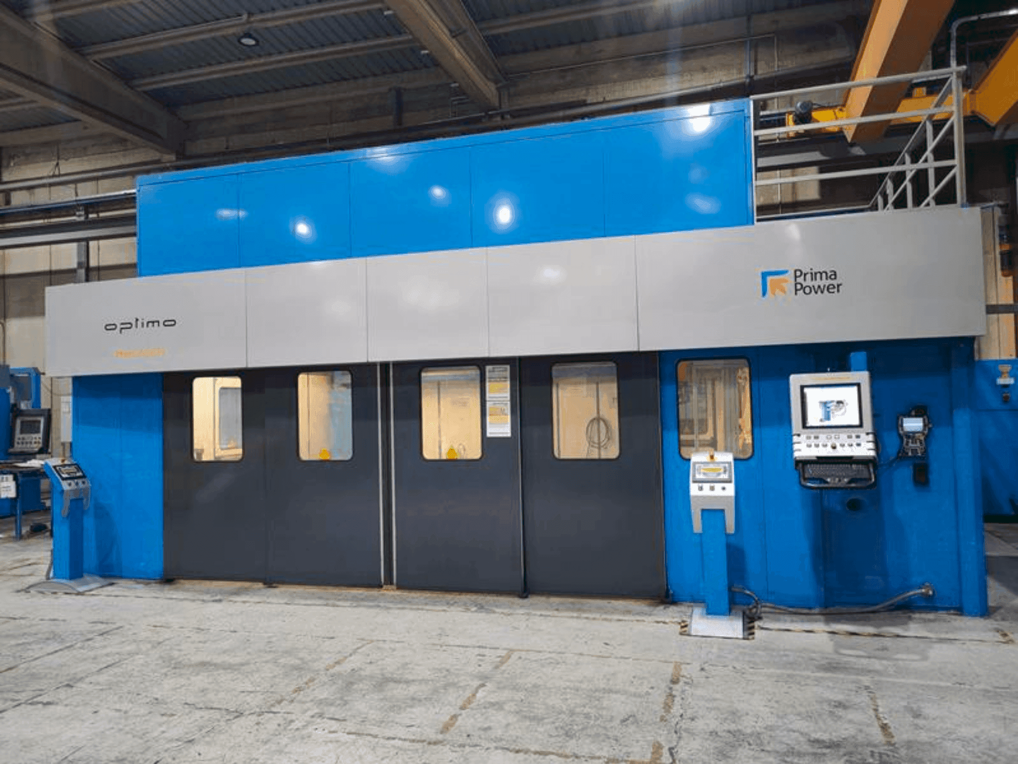 Prima Power Optimo TheLASER Mašinos vaizdas iš priekio