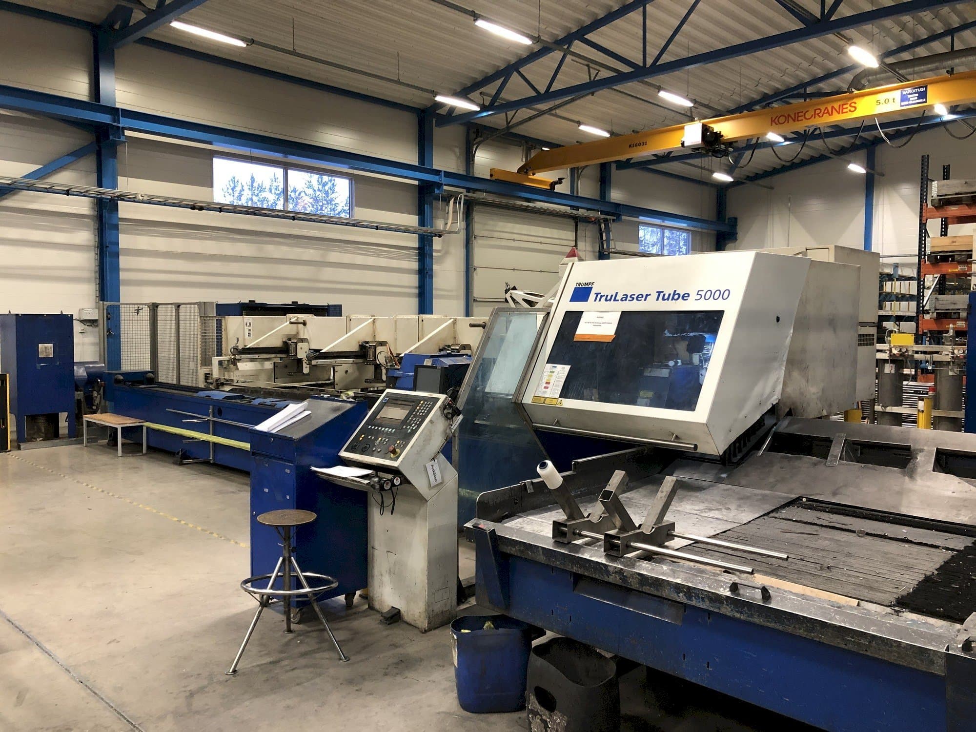 Trumpf TruLaser Tube 5000 Mašinos vaizdas iš priekio