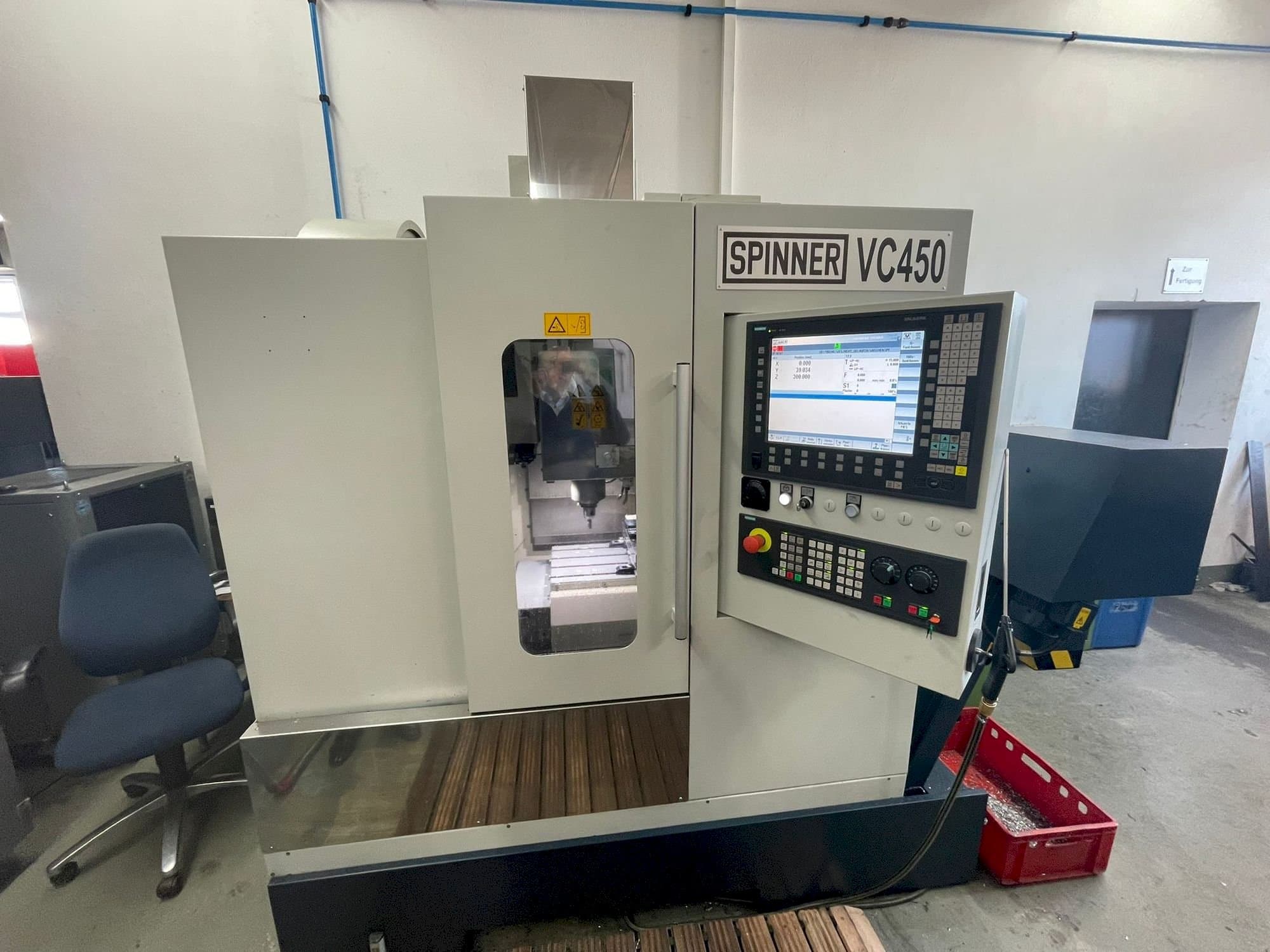 SPINNER VC 450 Mašinos vaizdas iš priekio