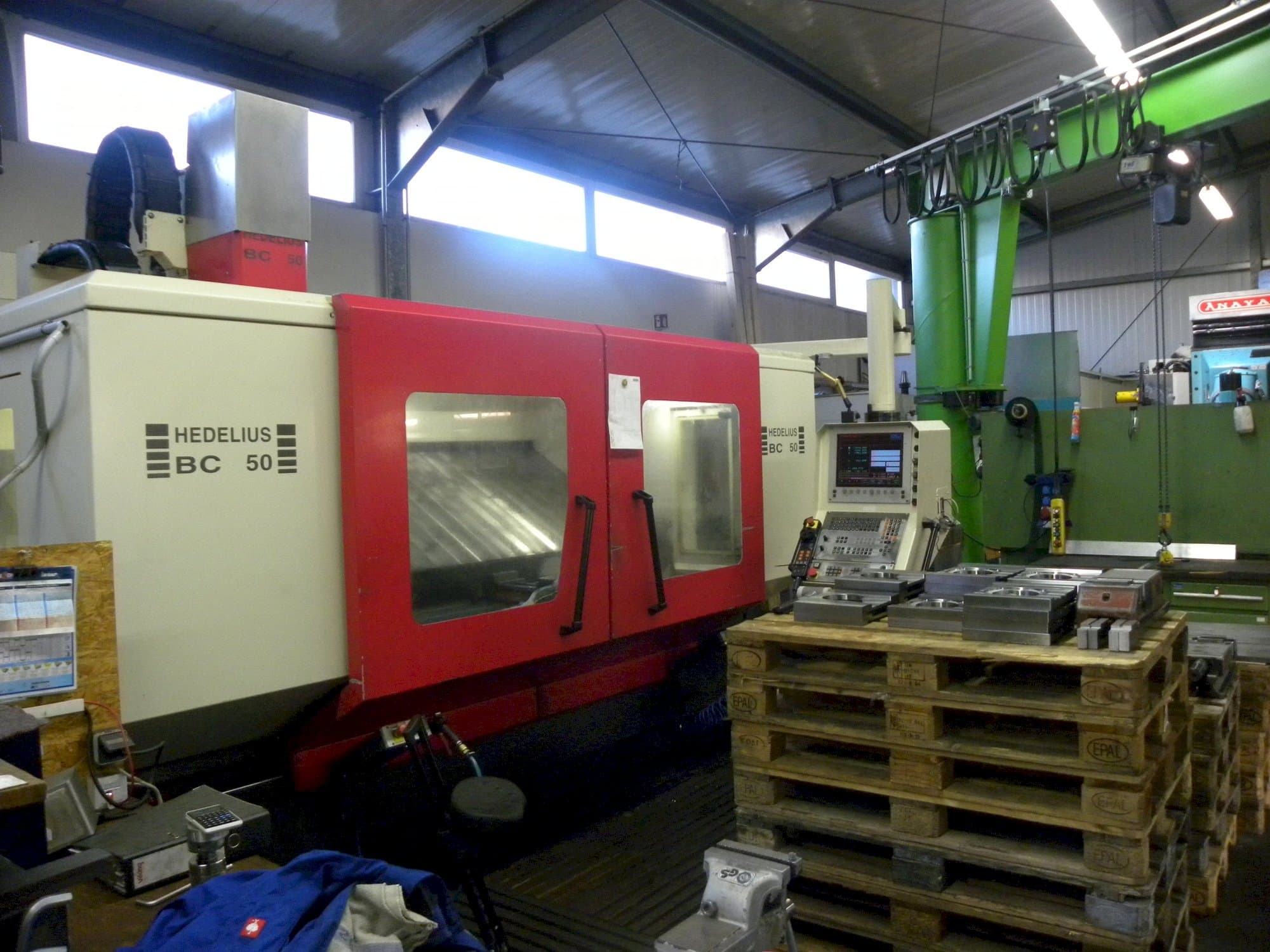 HEDELIUS BC-50 Mašinos vaizdas iš priekio