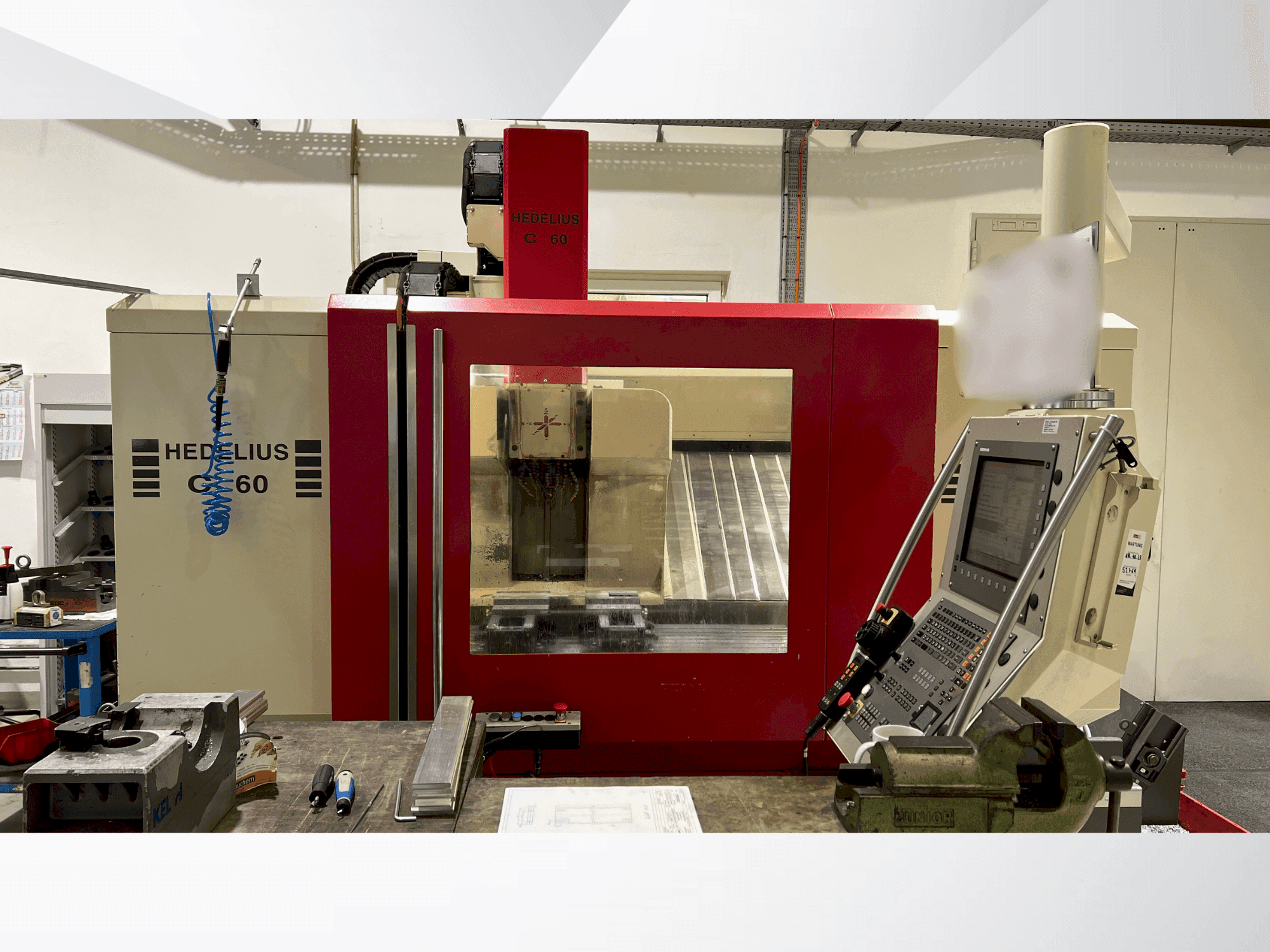 HEDELIUS C60S-1200 Mašinos vaizdas iš priekio