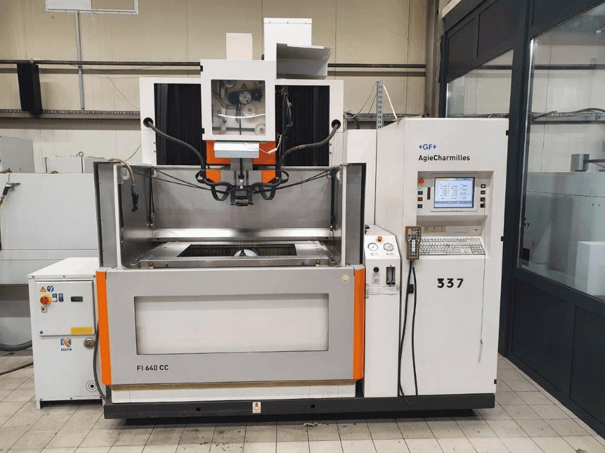 AgieCharmilles FI 640 CC Mašinos vaizdas iš priekio