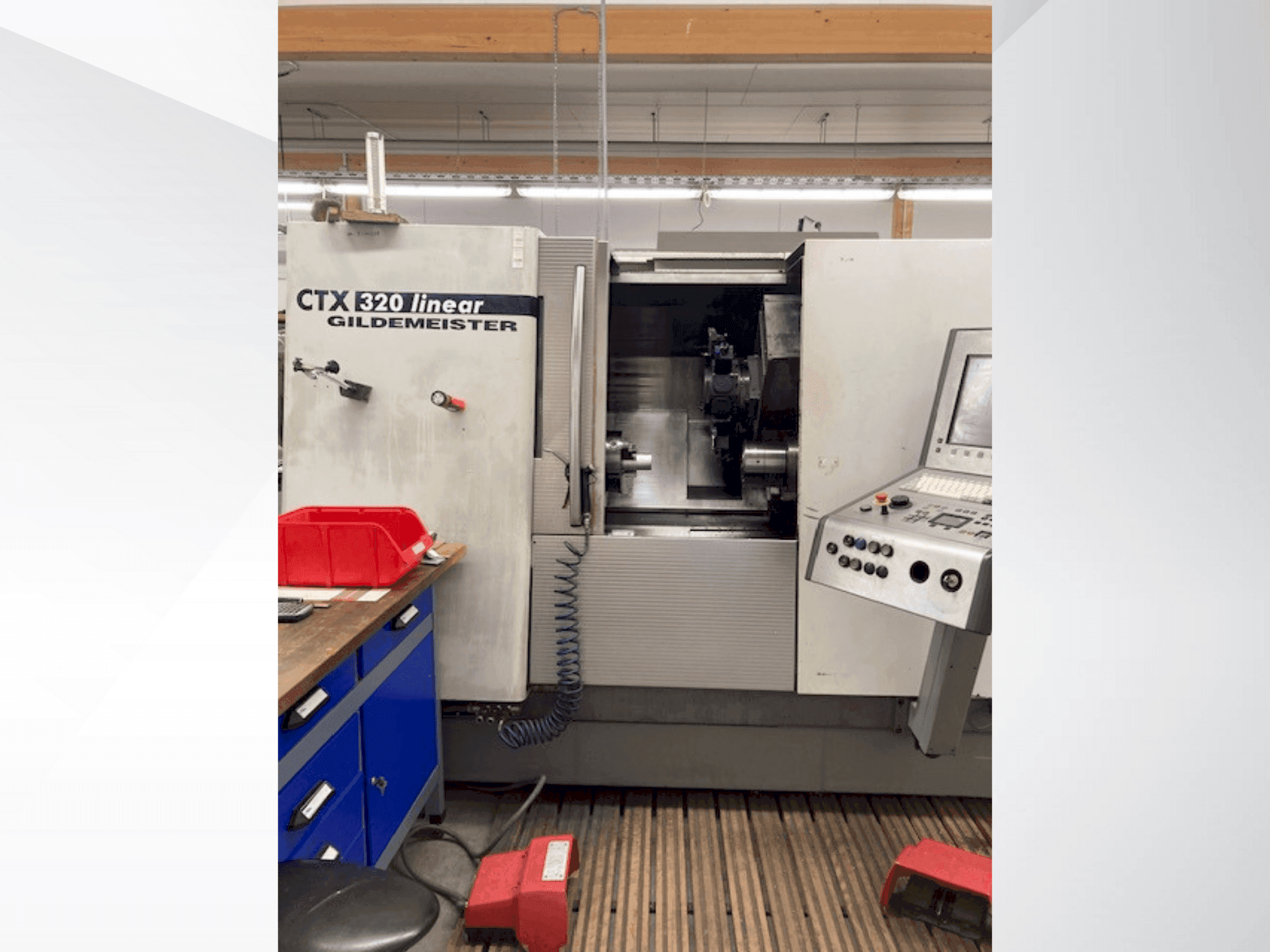 Gildemeister CTX 320 linear Mašinos vaizdas iš priekio