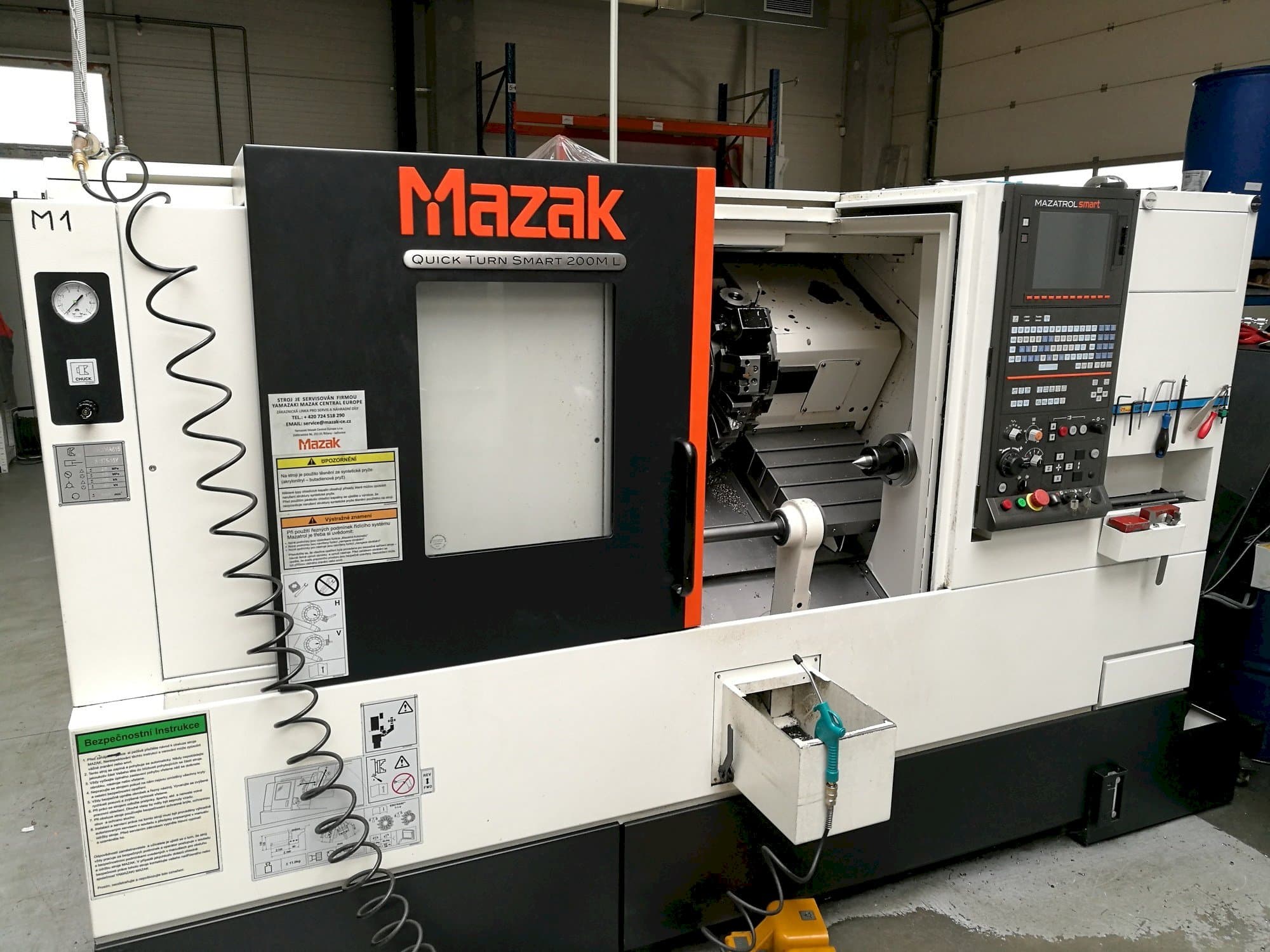 Mazak Quick Turn Smart 200 ML Mašinos vaizdas iš priekio