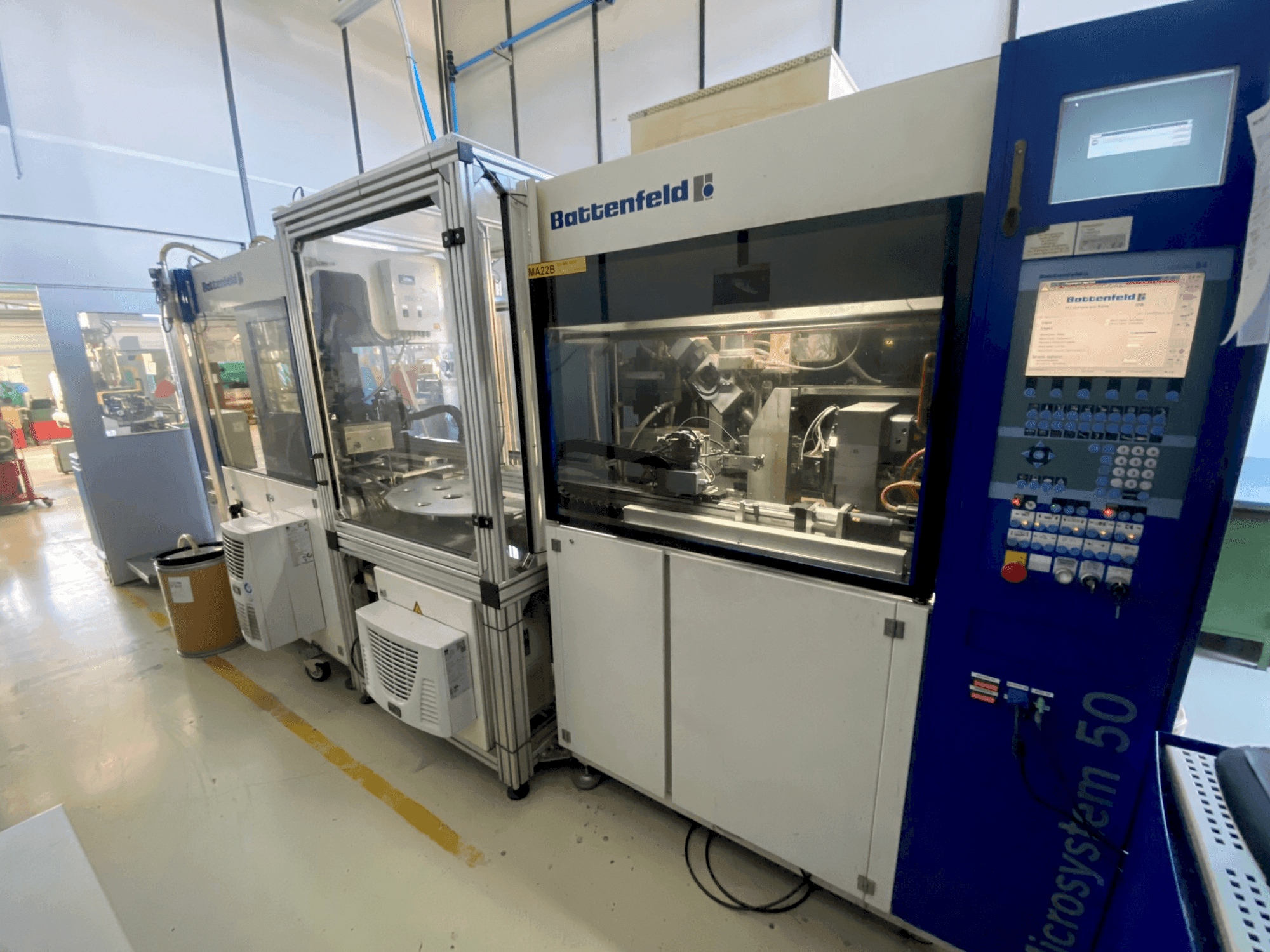 Battenfeld Microsystem MM 50/50 Mašinos vaizdas iš priekio