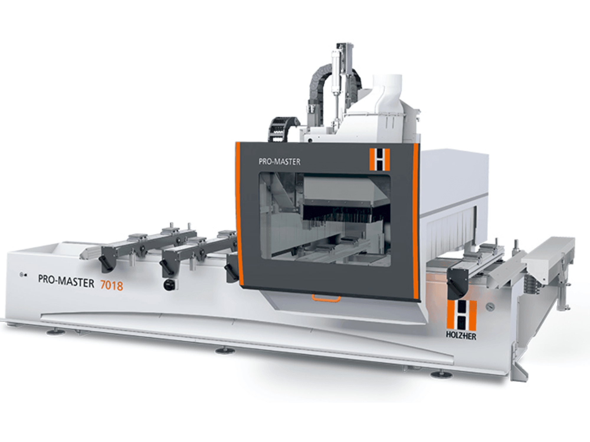 HOLZHER PRO MASTER 7018 Mašinos vaizdas iš priekio