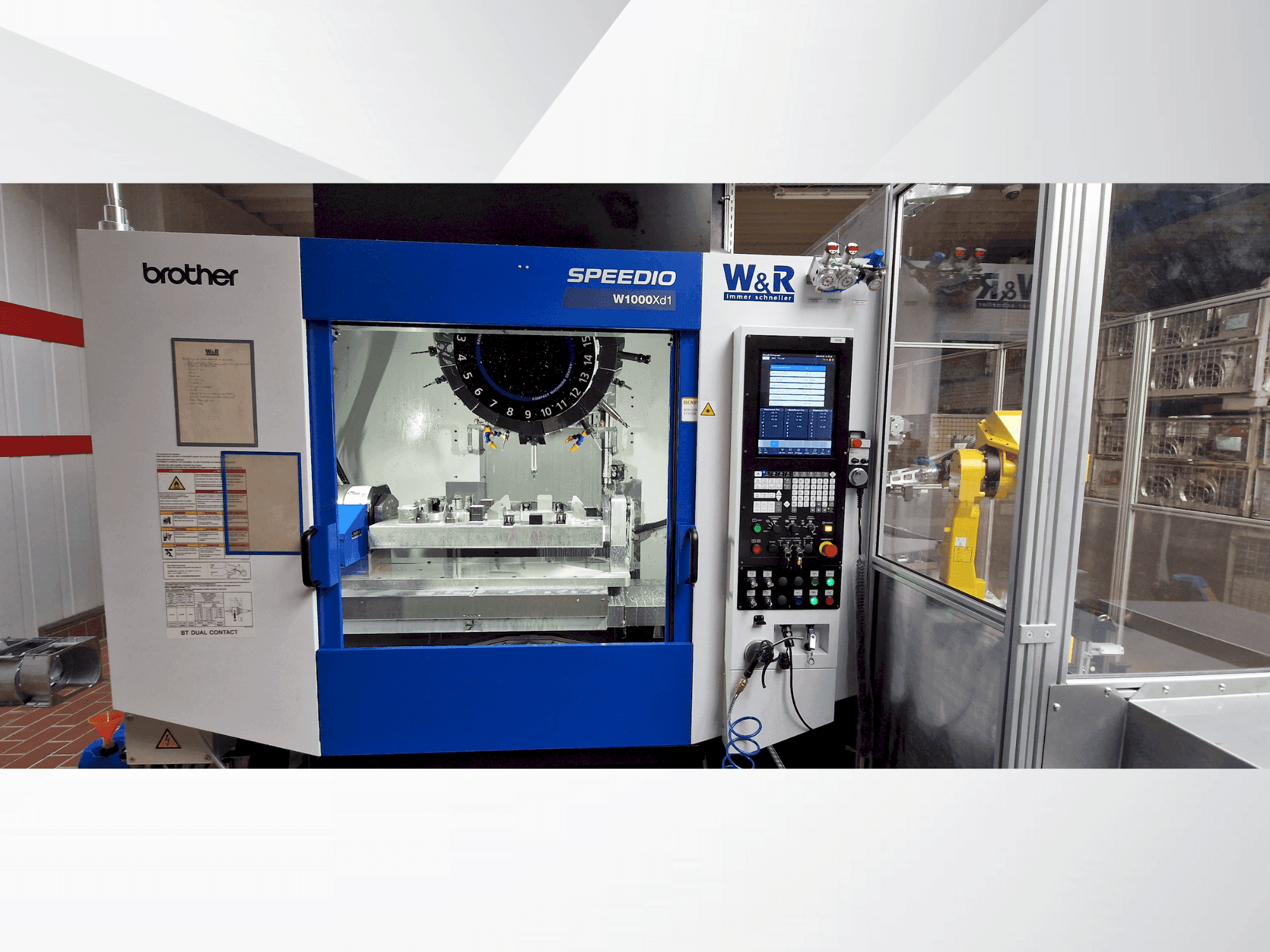 Brother Speedio W1000Xd1 Mašinos vaizdas iš priekio