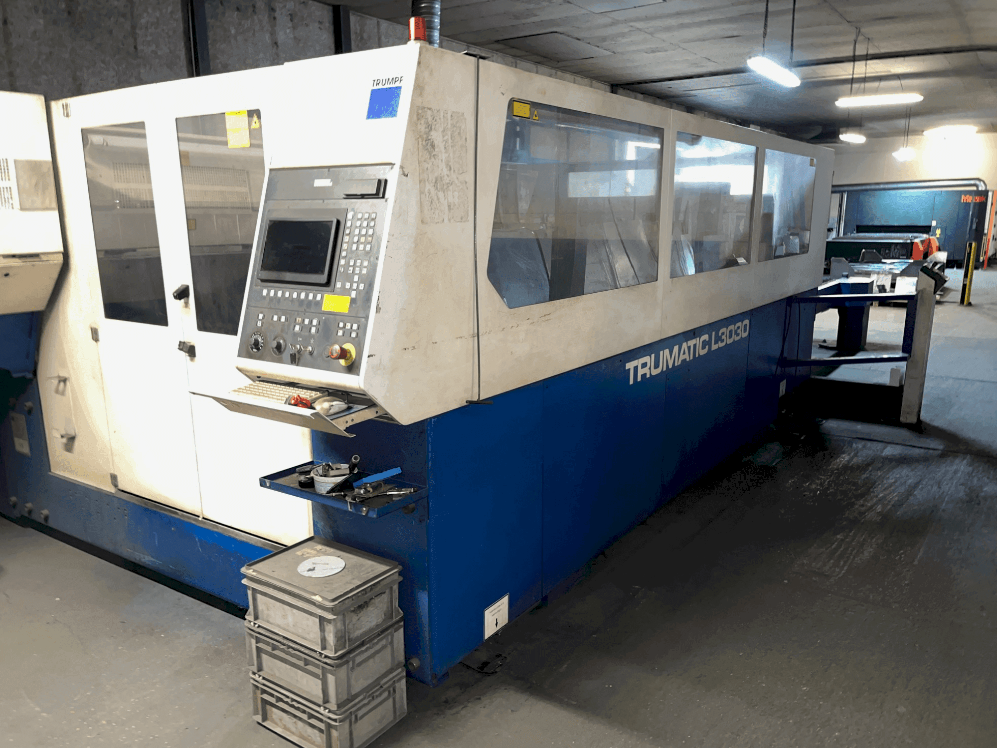 TRUMPF TRUMATIC L3030 Mašinos vaizdas iš priekio