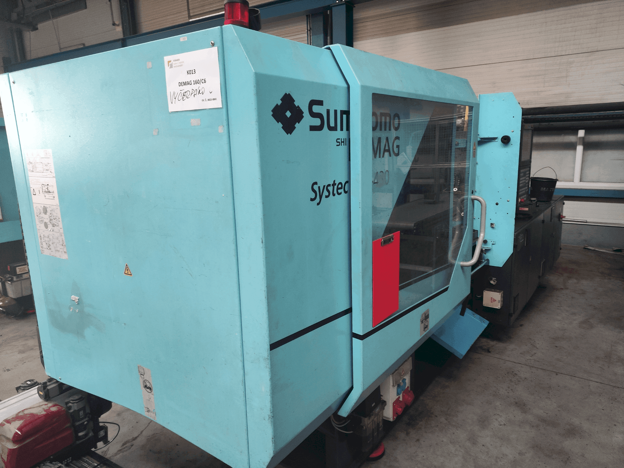 DEMAG Systec 160-520/430 Mašinos vaizdas iš priekio