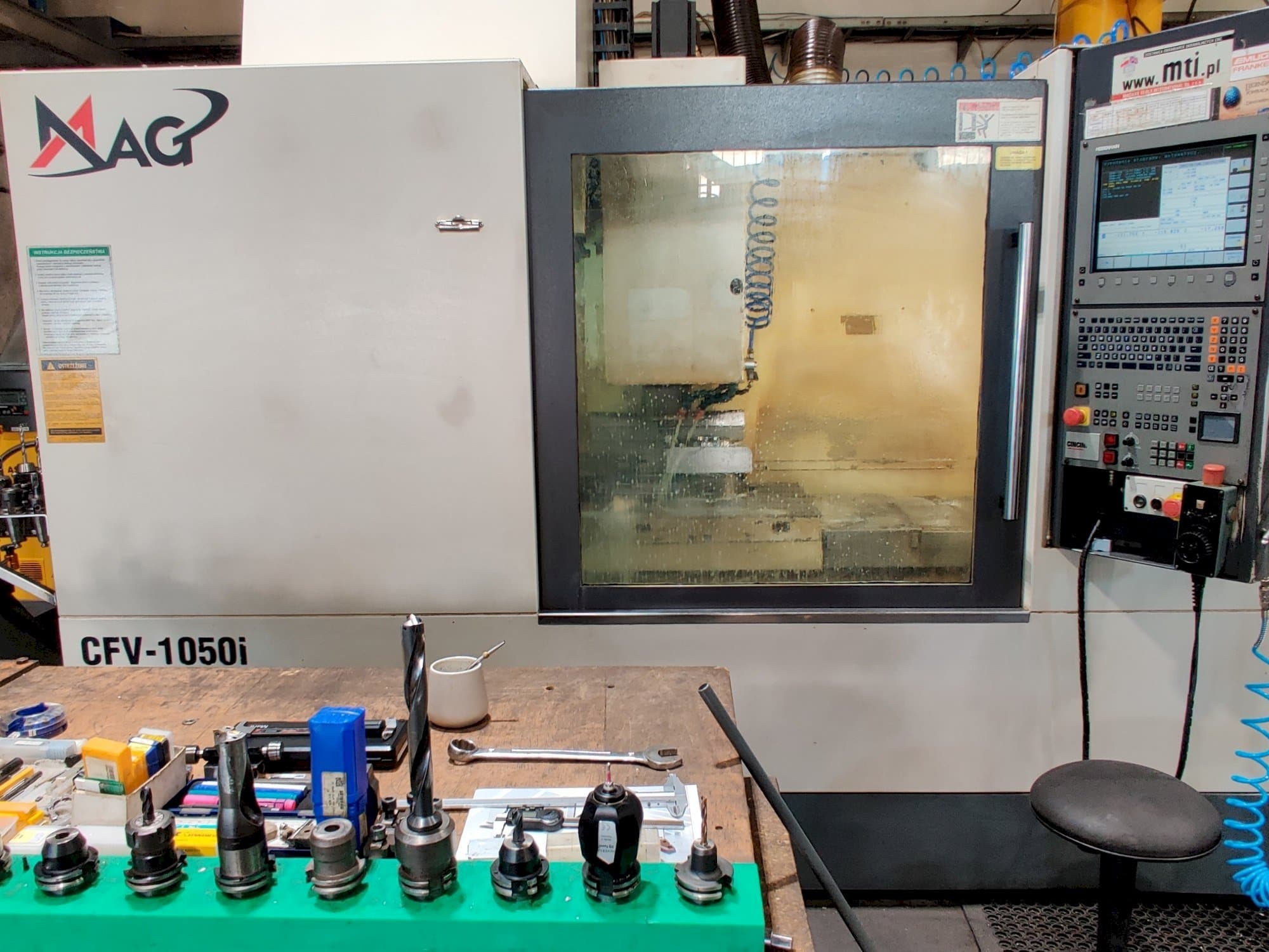 MAG CFV 1050 Mašinos vaizdas iš priekio