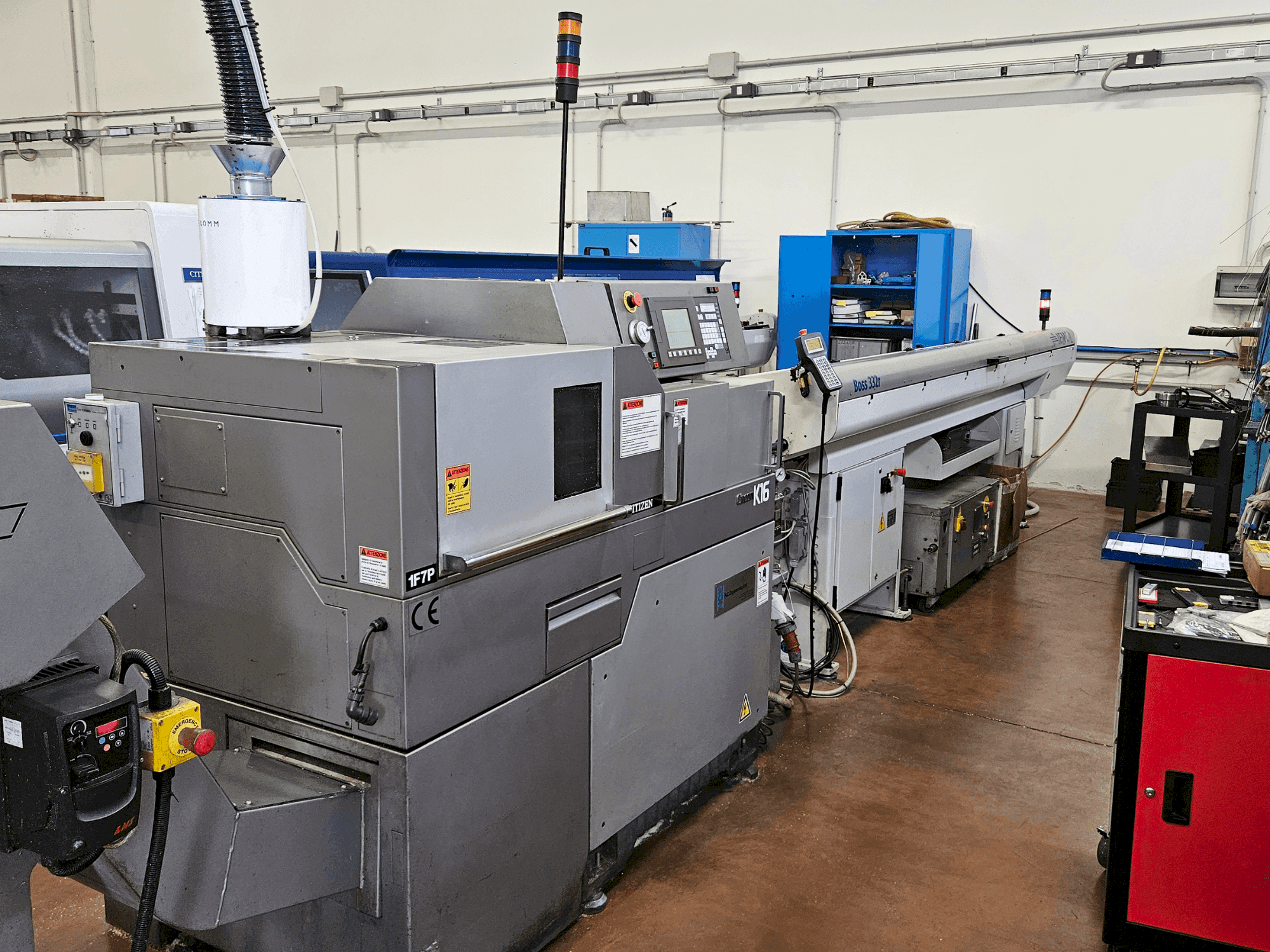 Citizen Cincom K16 VII Mašinos vaizdas iš priekio