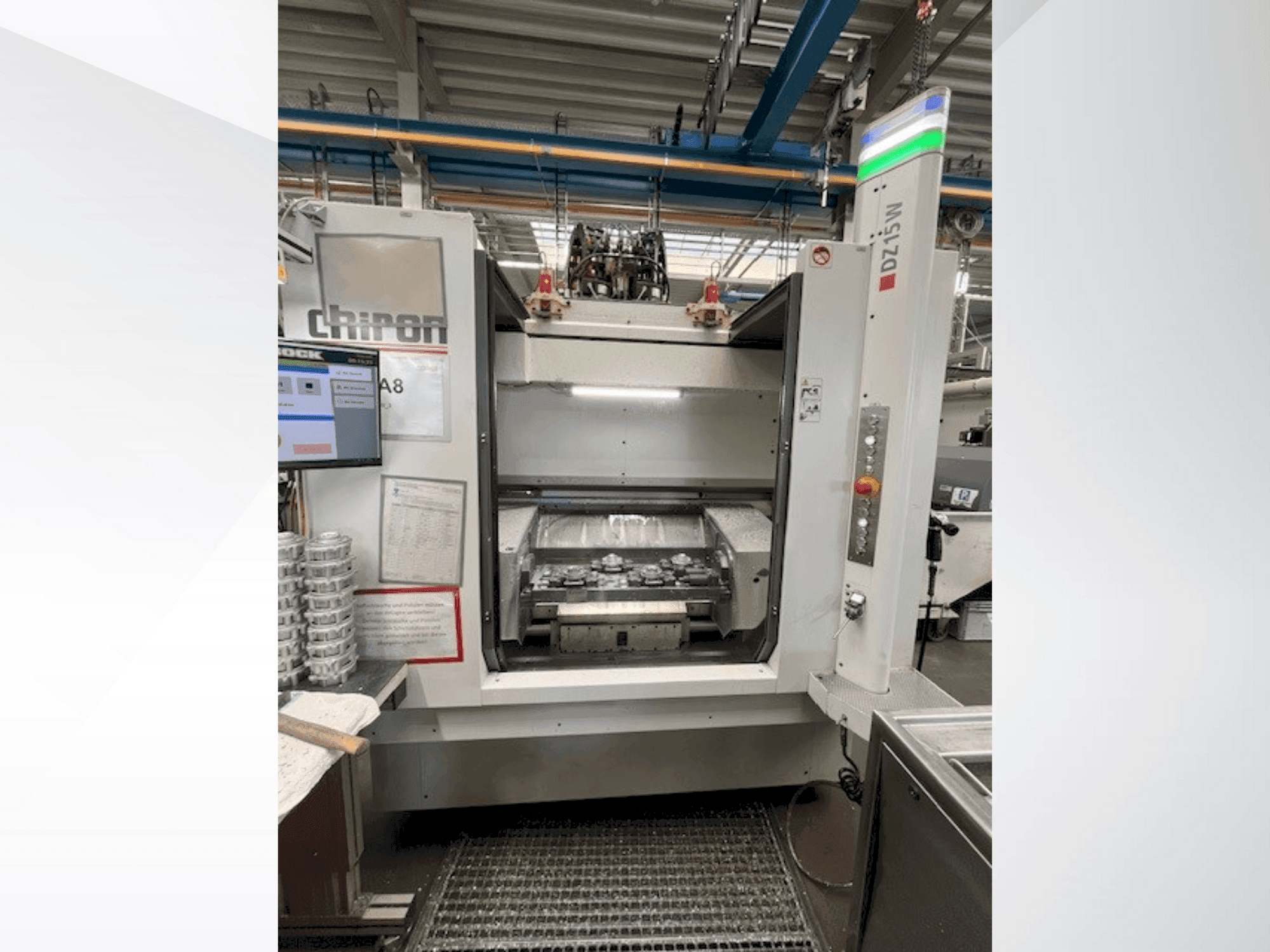 CHIRON DZ 15 W Mašinos vaizdas iš priekio