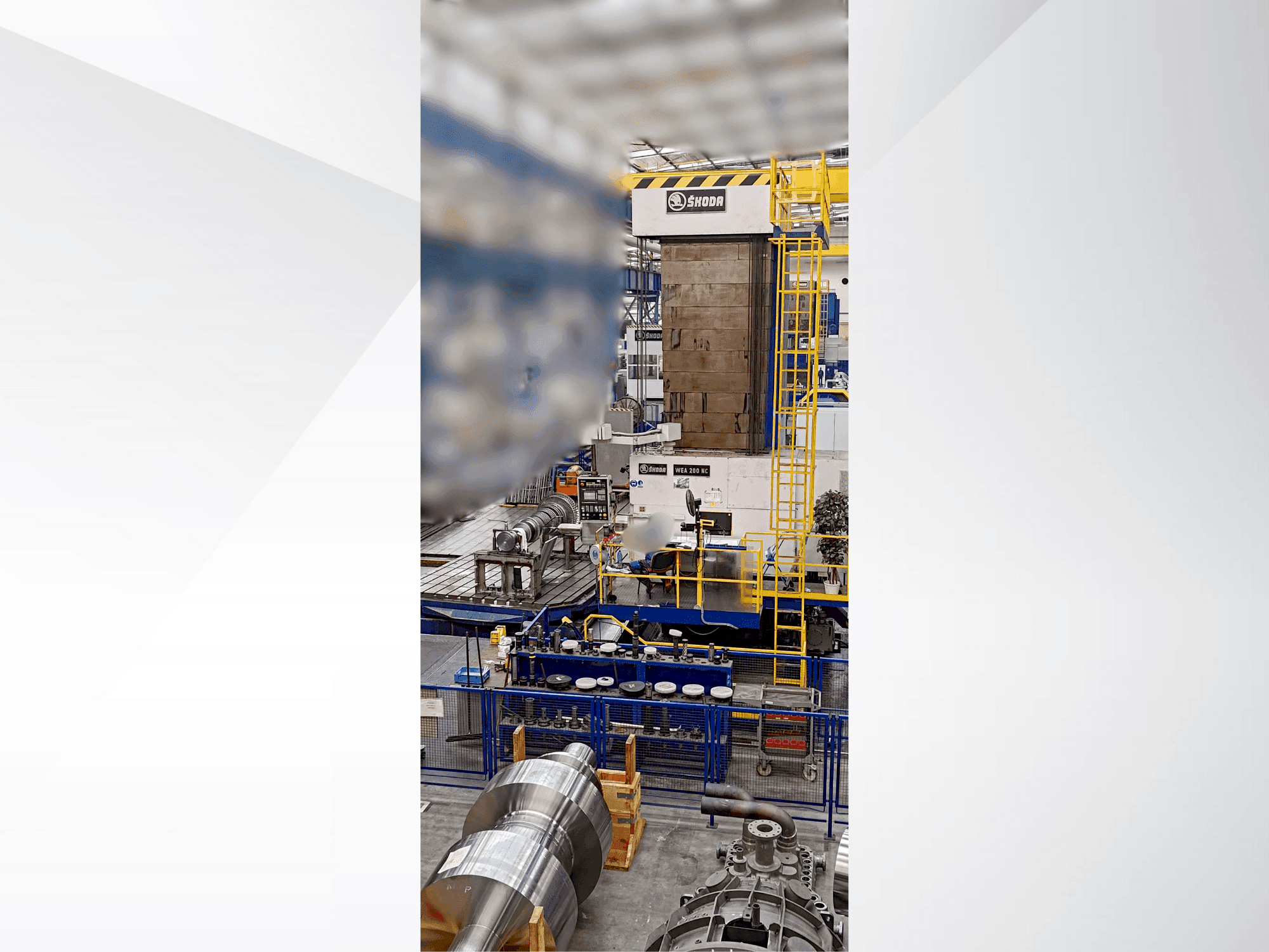 SKODA WEA 200 CNC Mašinos vaizdas iš priekio