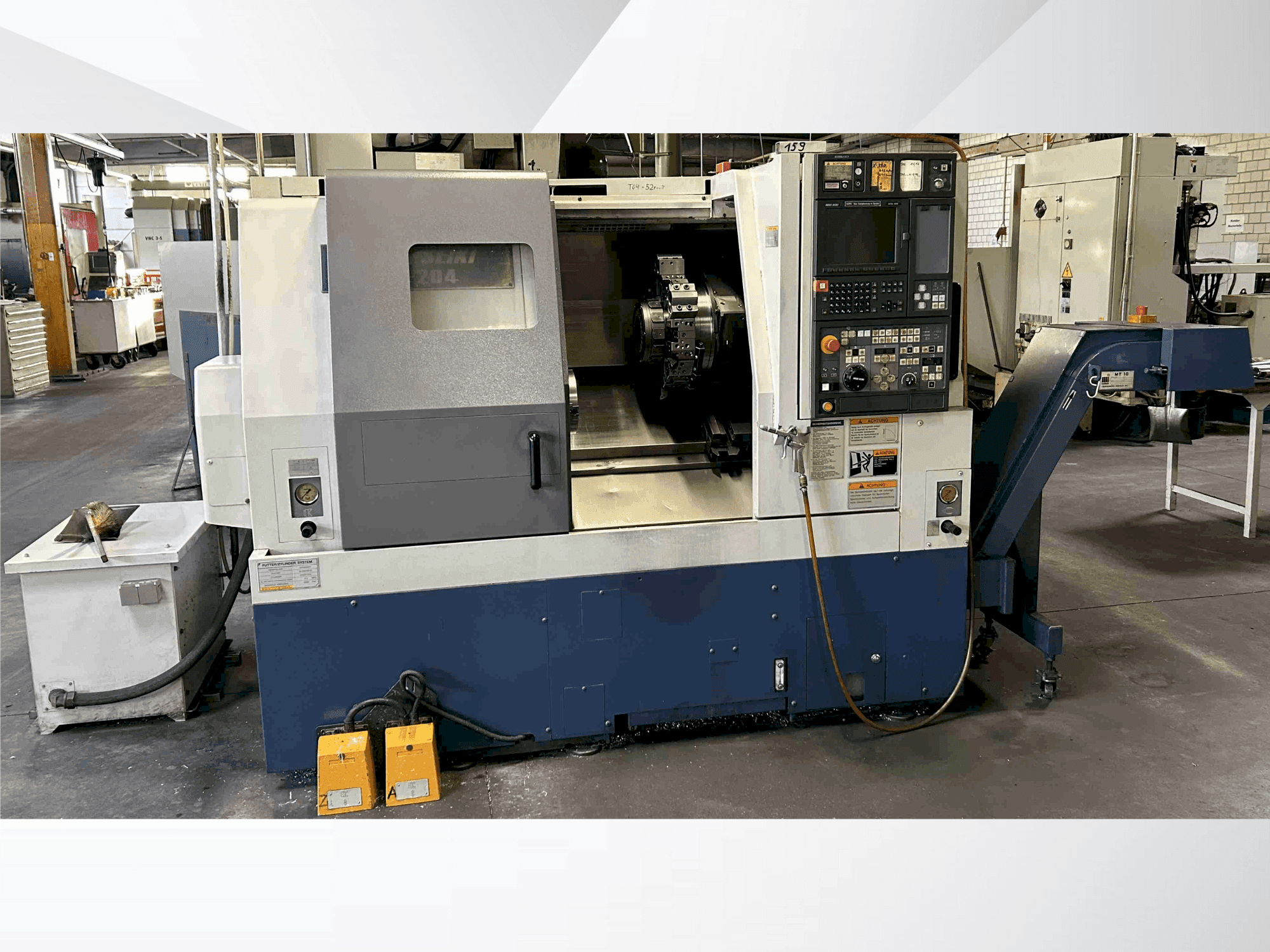MORI SEIKI SL-204 MC Mašinos vaizdas iš priekio