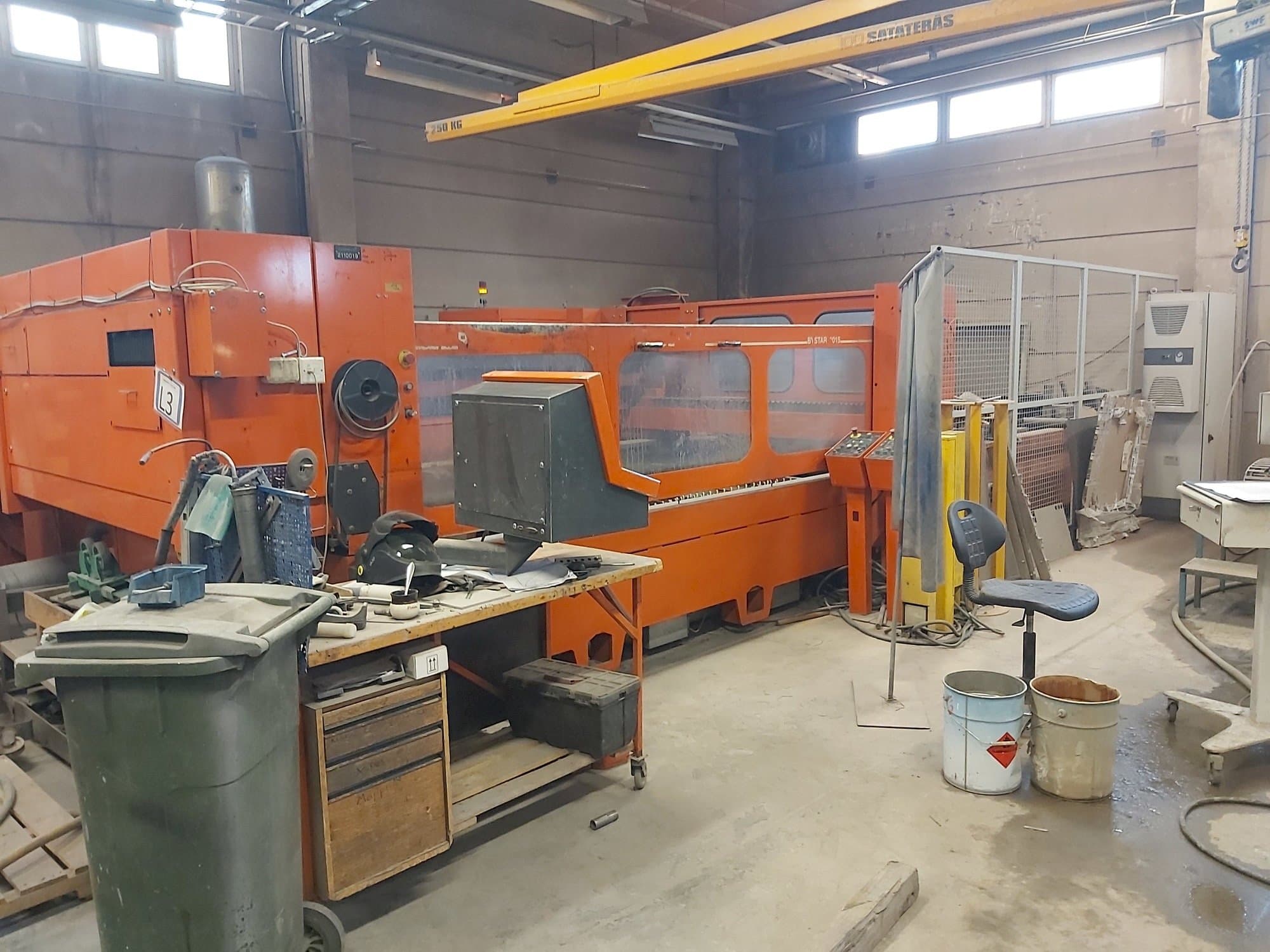 Bystronic BTL 3500 Mašinos vaizdas iš priekio