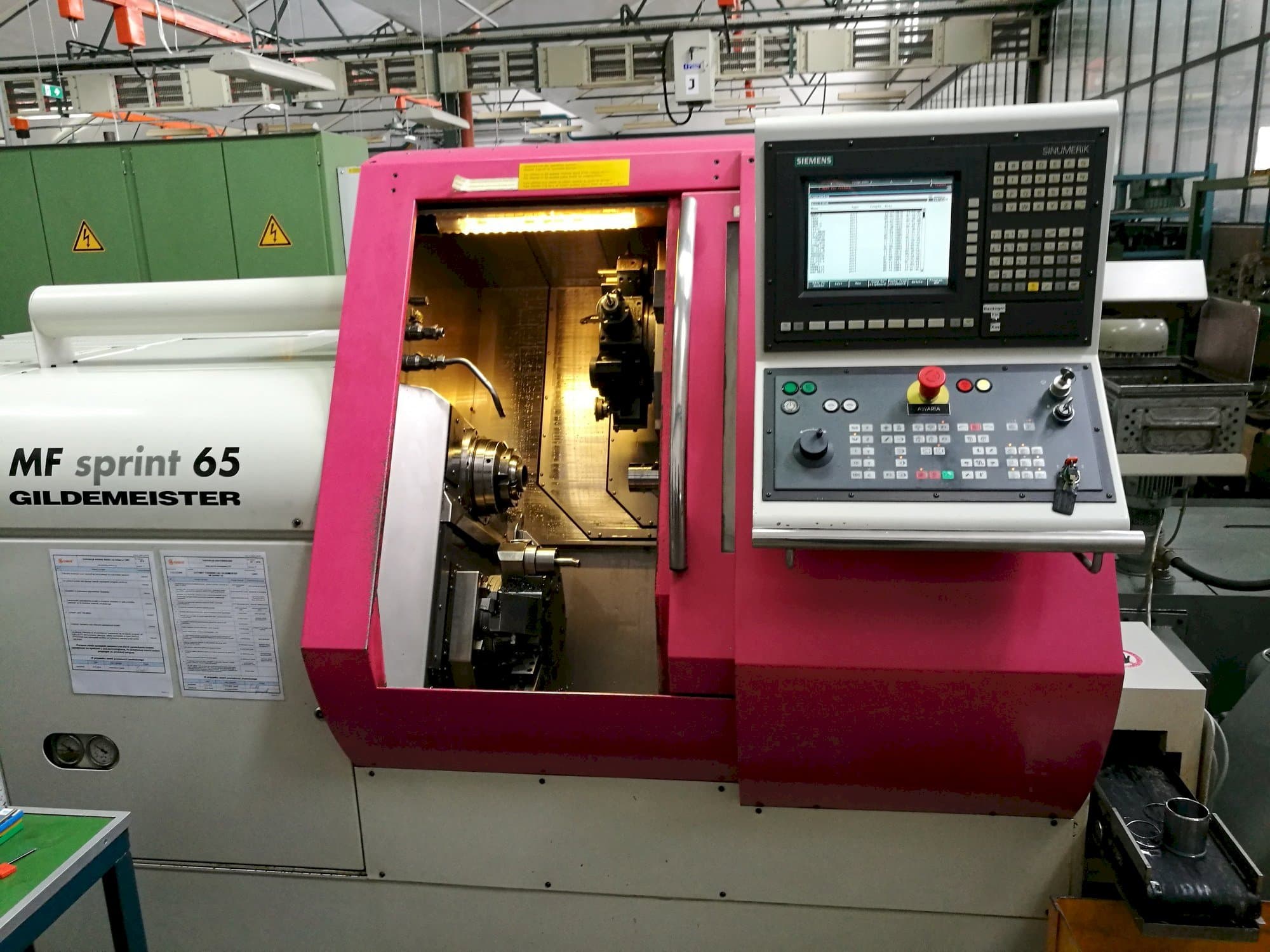 Gildemeister MF Sprint 65 Mašinos vaizdas iš priekio