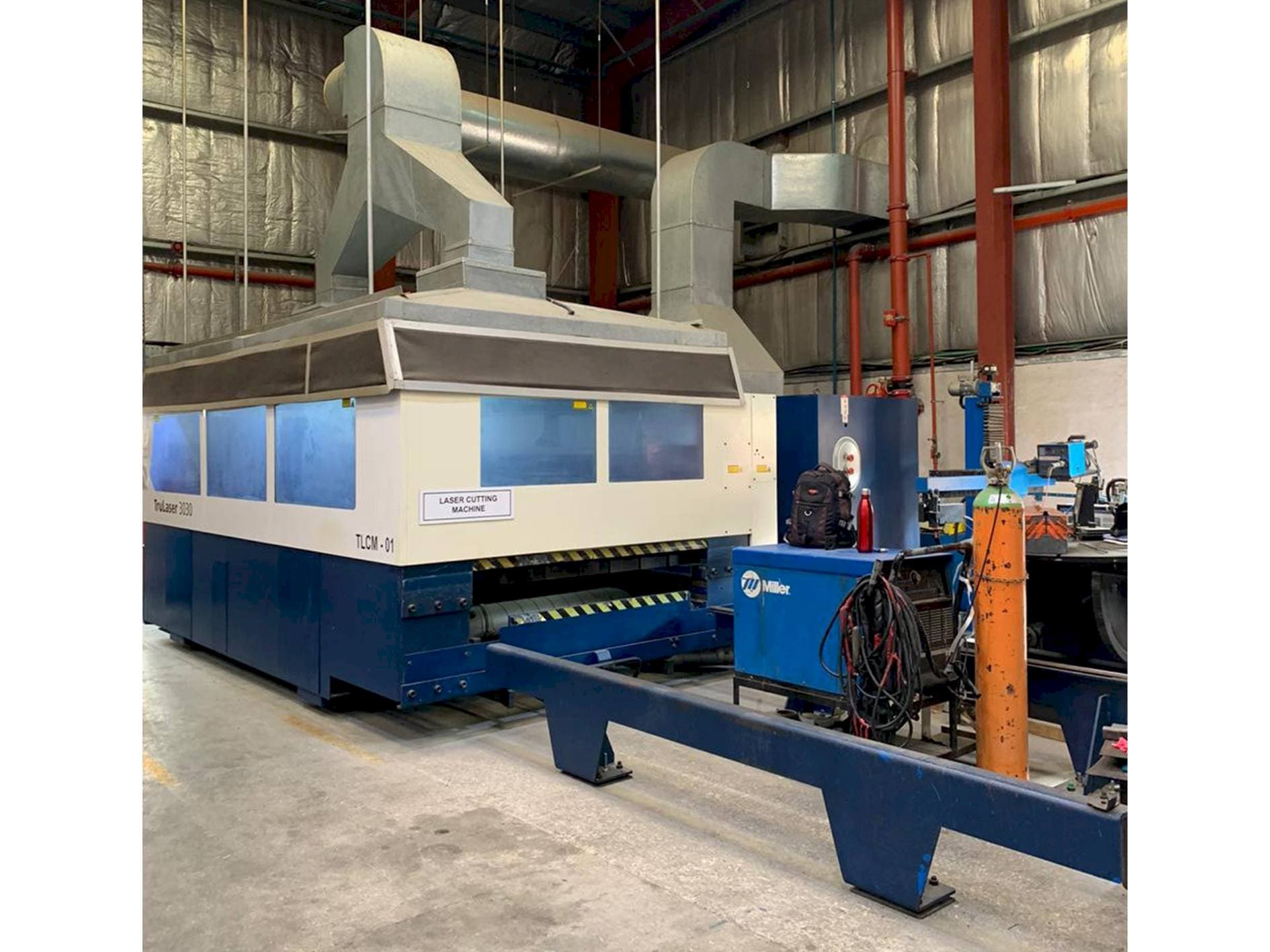 Trumpf TruLaser 3030 Mašinos vaizdas iš priekio