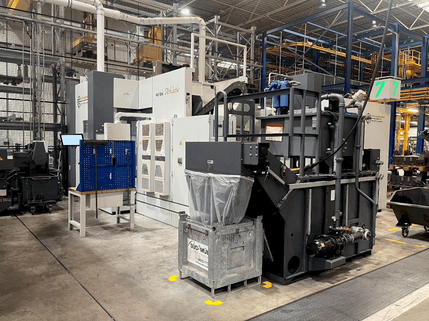 Heckert HEC 1000 Mašinos vaizdas iš dešinės pusės