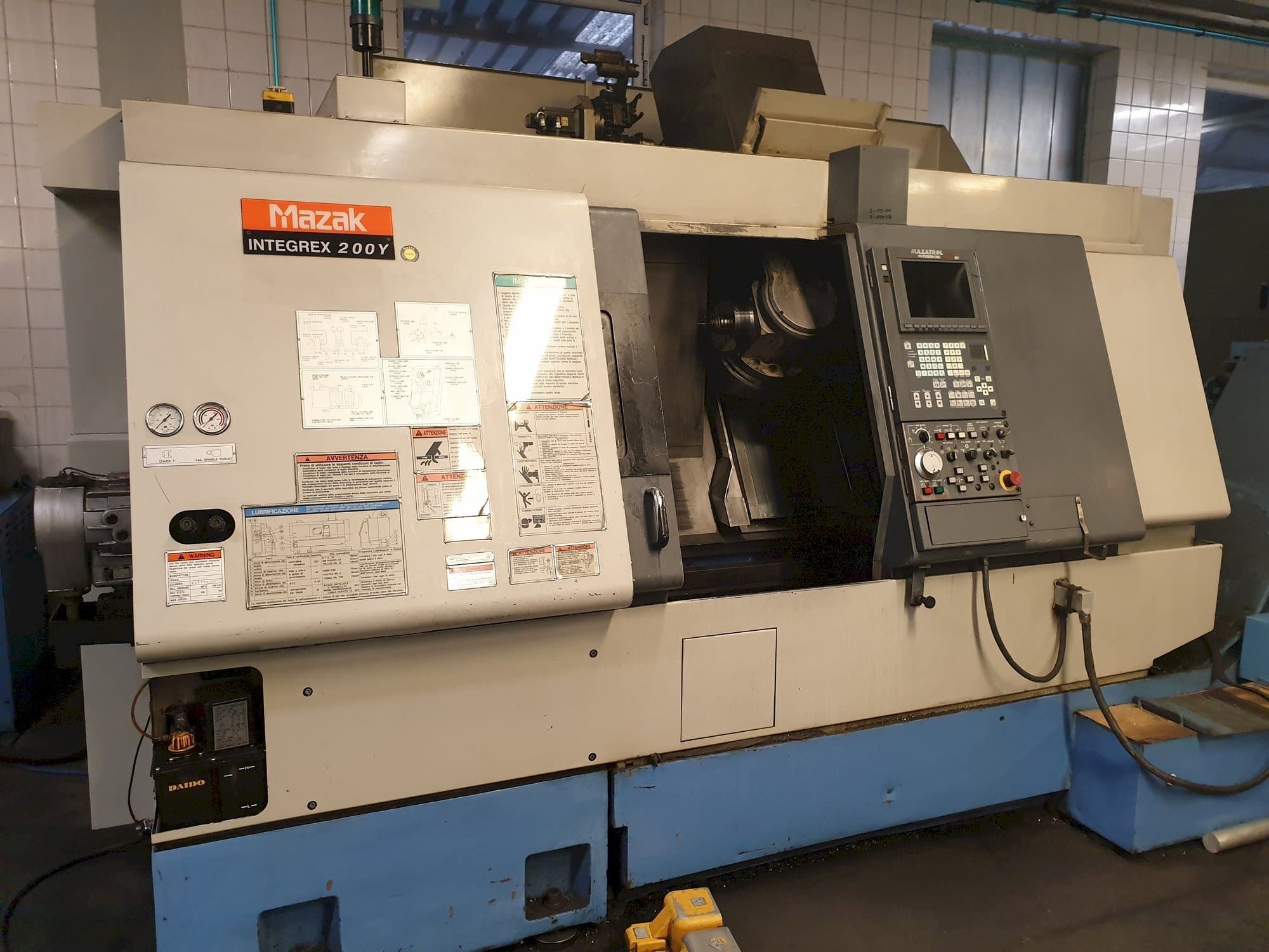 Mazak Integrex 200 Y Mašinos vaizdas iš priekio