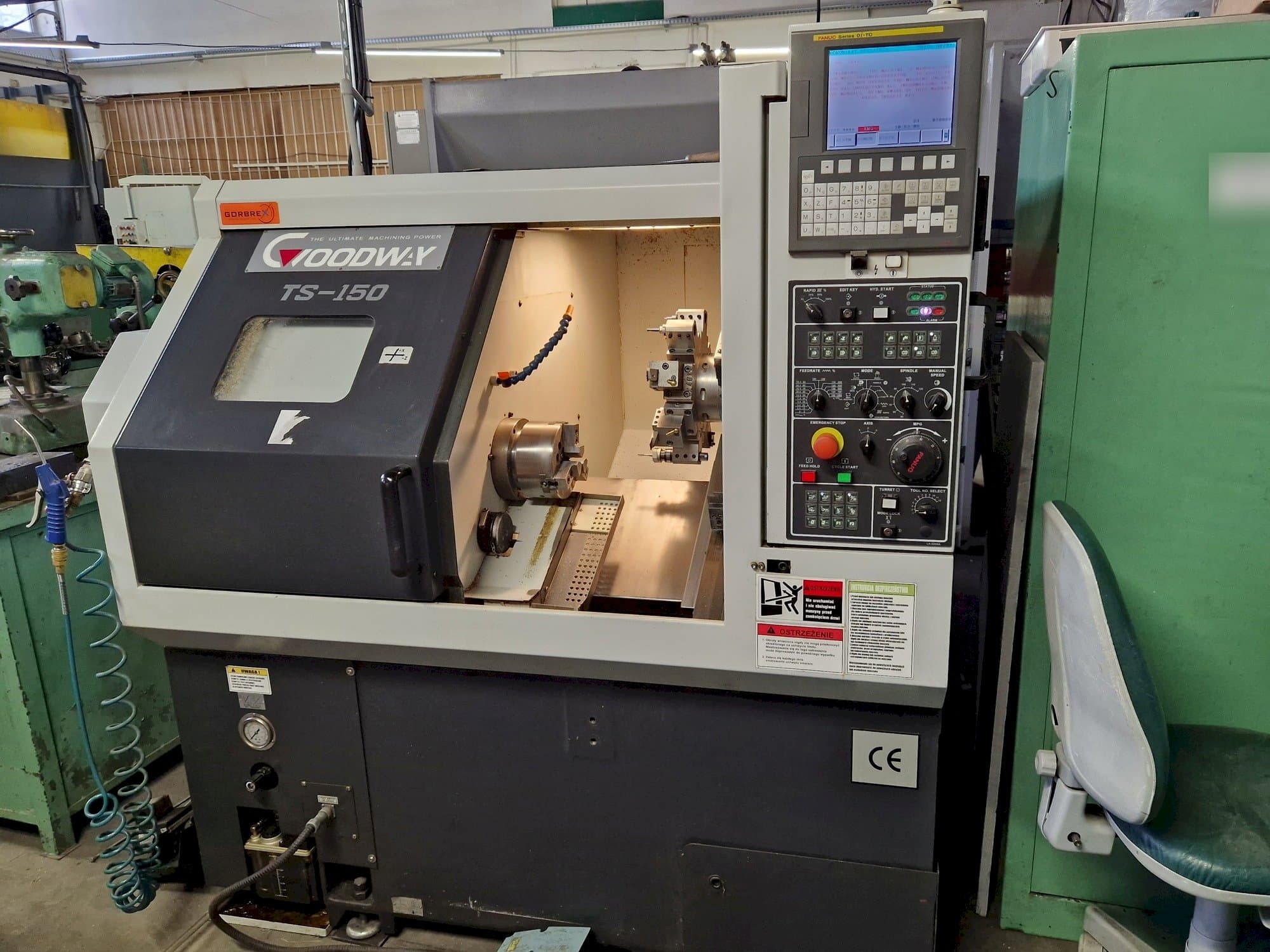 Goodway TS-150M Mašinos vaizdas iš priekio