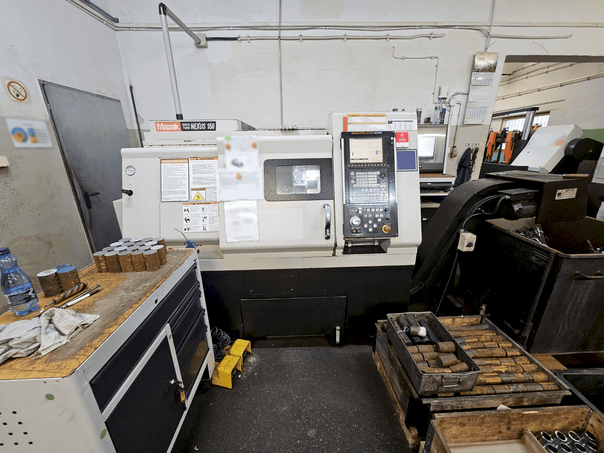 Mazak QTN-150/500 Mašinos vaizdas iš priekio