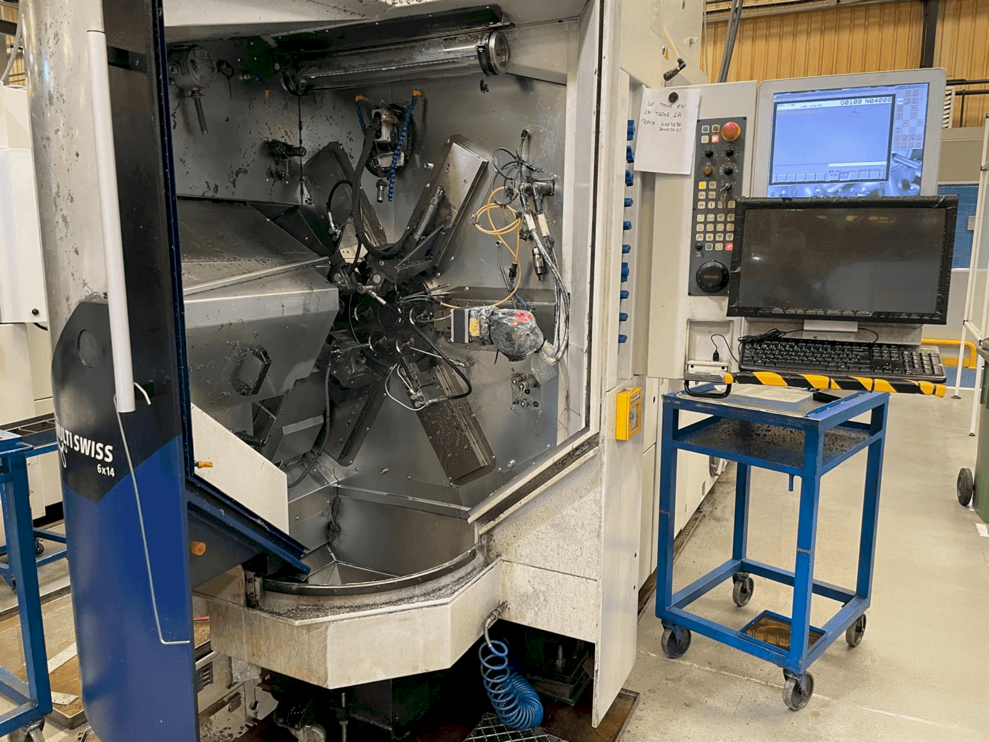 TORNOS MultiSwiss 6x14 Mašinos vaizdas iš priekio