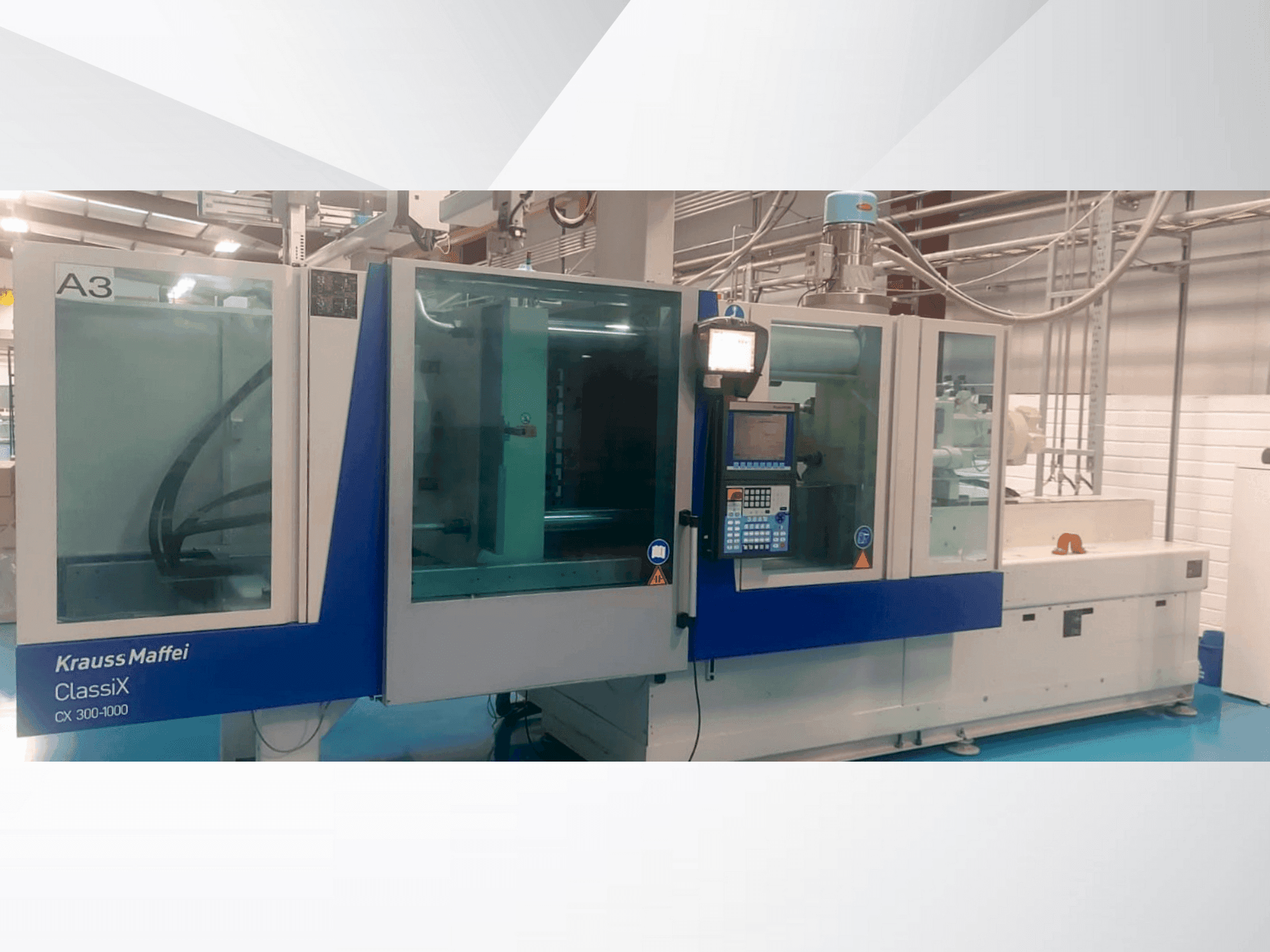 Krauss Maffei ClassiX 300-1000 CX Mašinos vaizdas iš priekio