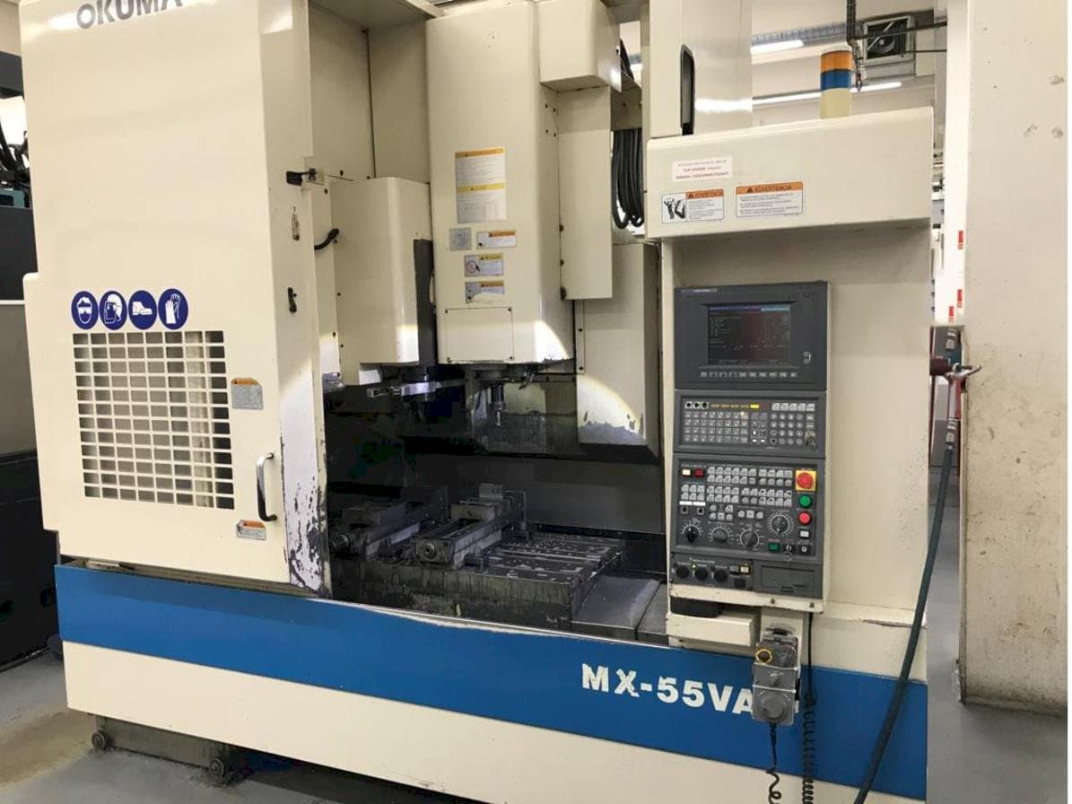Okuma MX55 Mašinos vaizdas iš priekio