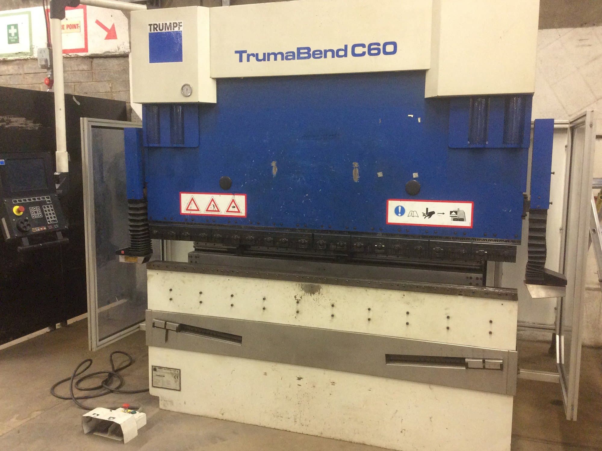 Trumpf TrumaBend C60 Mašinos vaizdas iš priekio