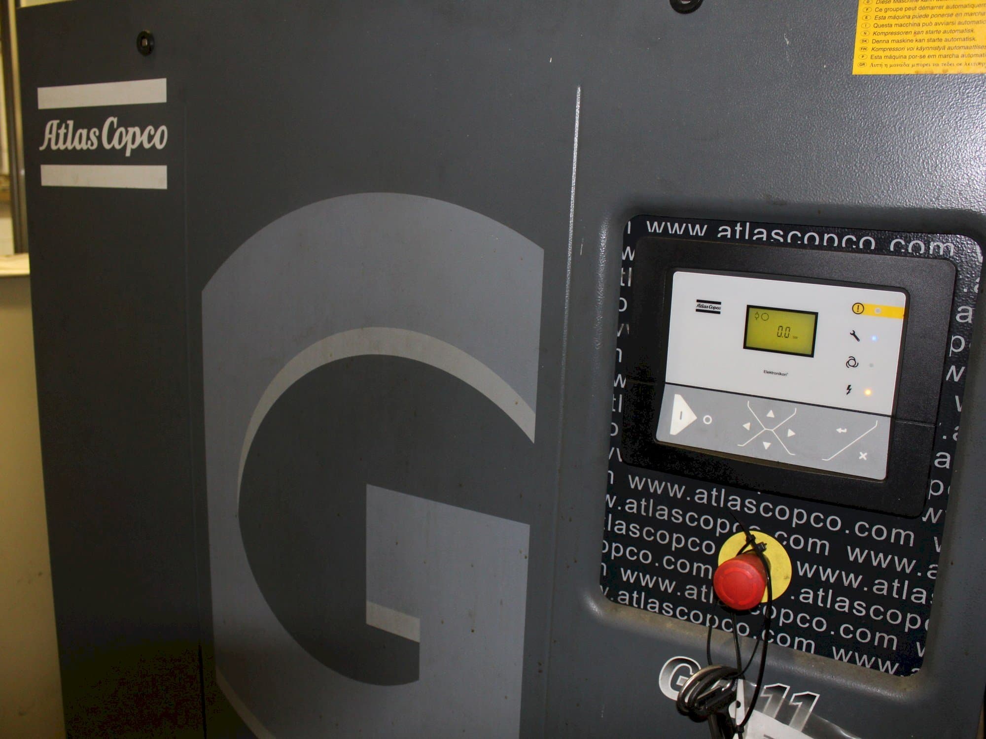 Atlas Copco GA11 Mašinos vaizdas iš priekio