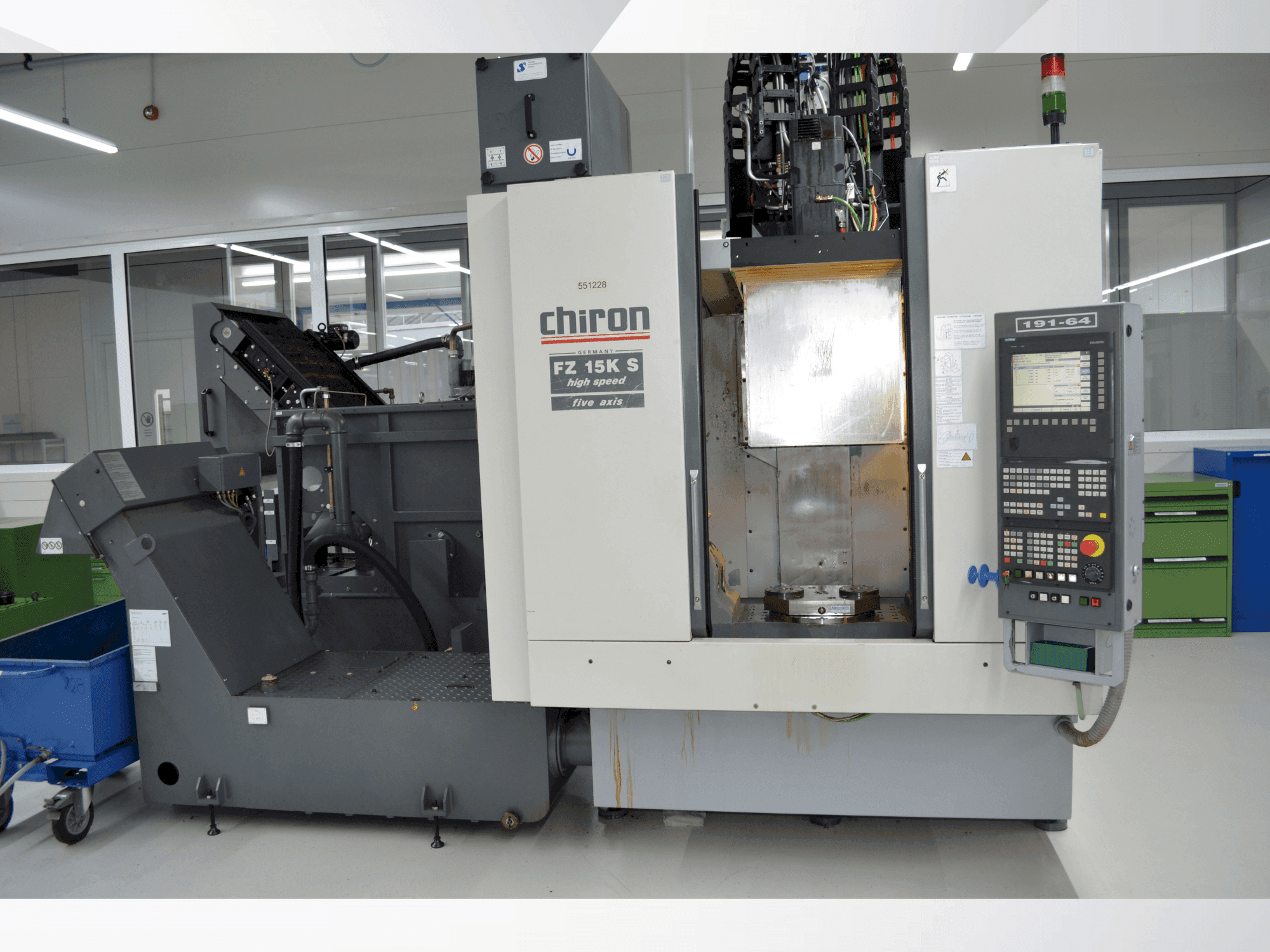 CHIRON FZ 15KS five axis high speed Mašinos vaizdas iš priekio