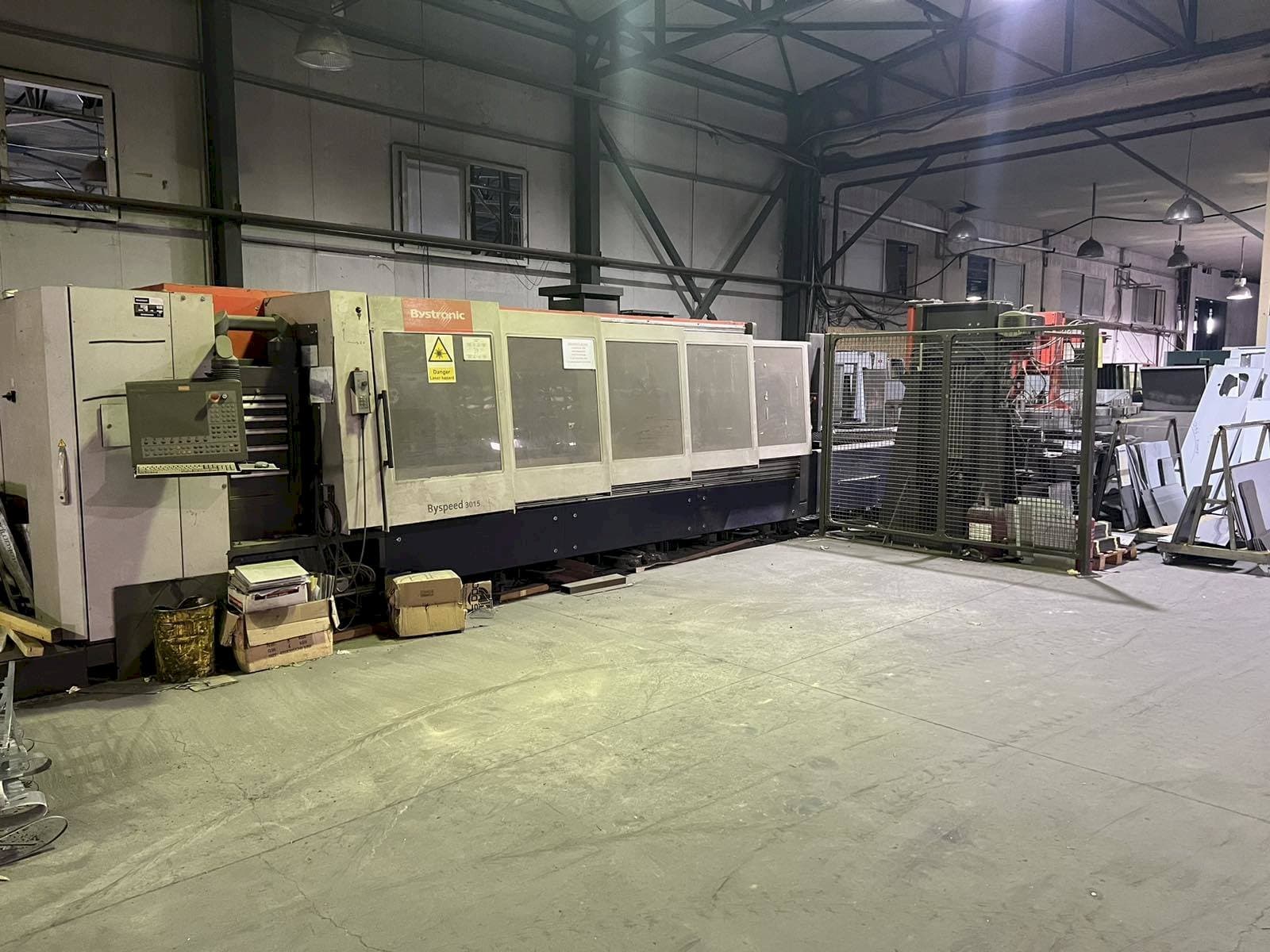 Bystronic Byspeed 3015 Mašinos vaizdas iš priekio