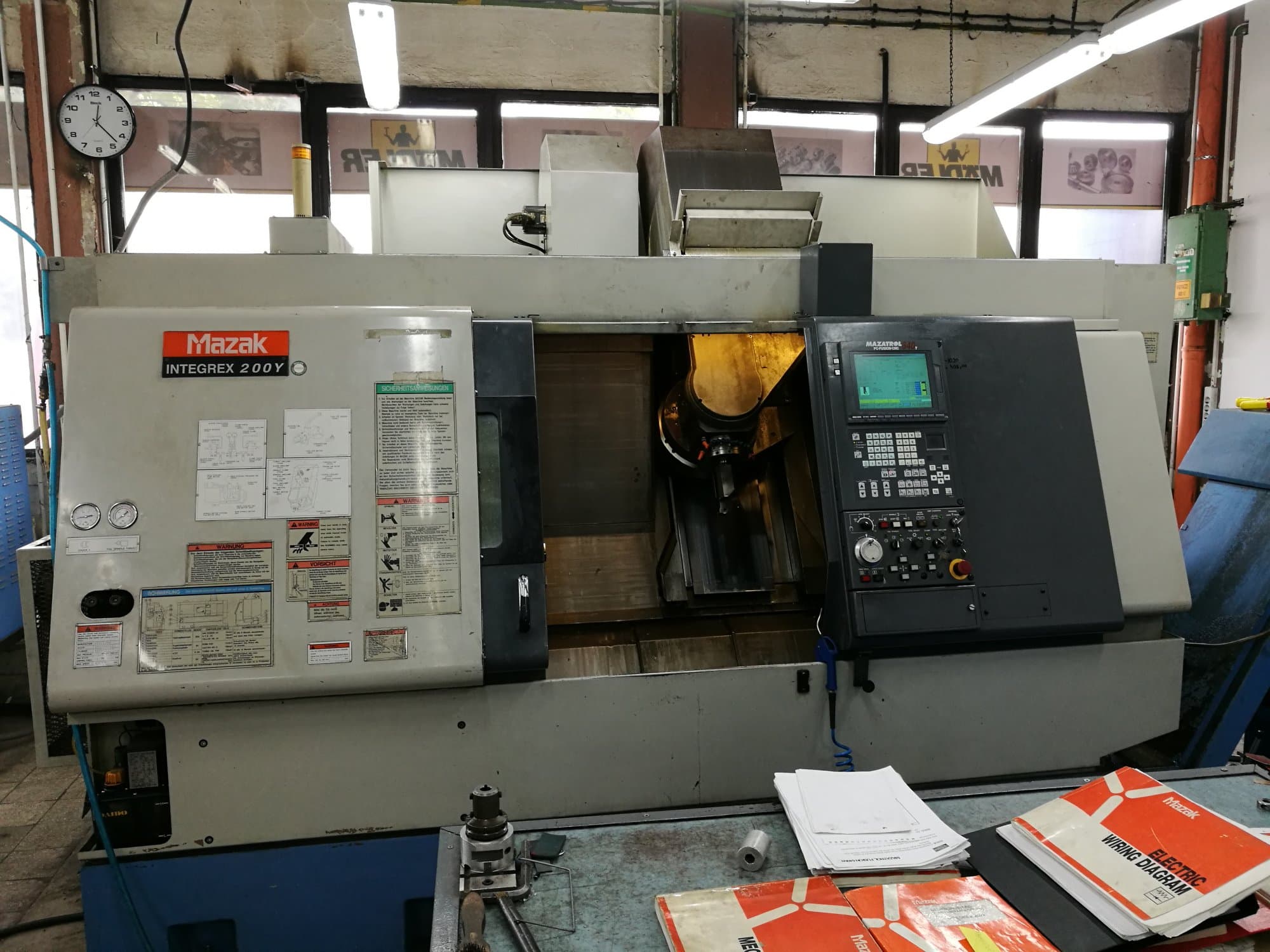 Mazak INTEGREX 200Y Mašinos vaizdas iš priekio