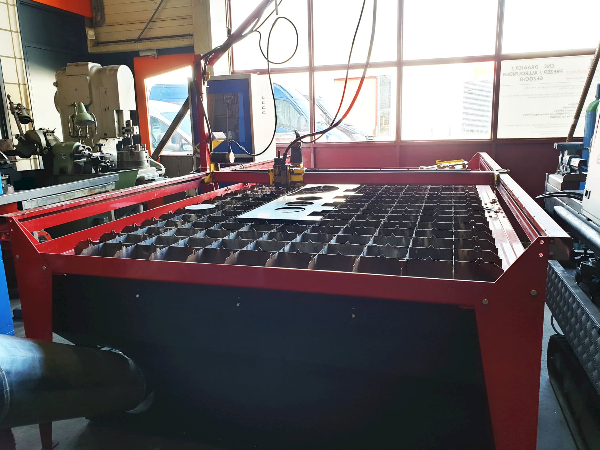 Plasmacam Samson 510 Mašinos darbo patalpa