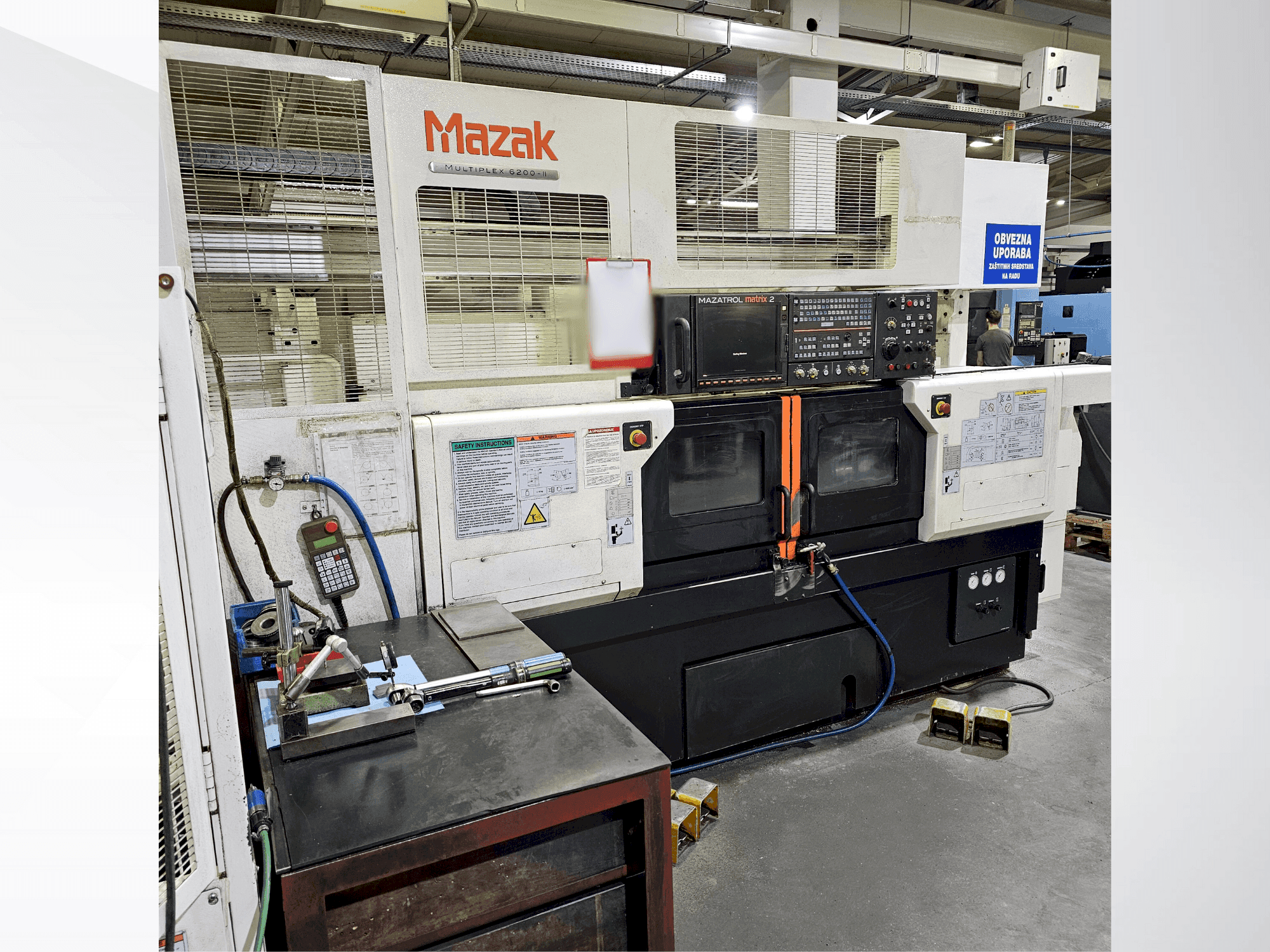 Mazak Multiplex 6200II Mašinos vaizdas iš priekio