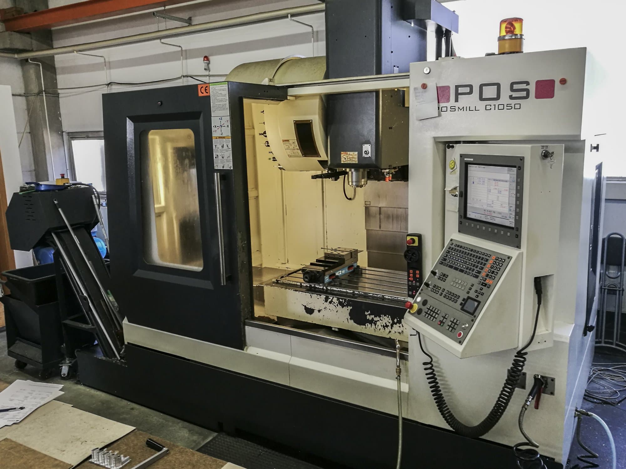 POS POSmill C1050 Mašinos dešinės pusės vaizdas