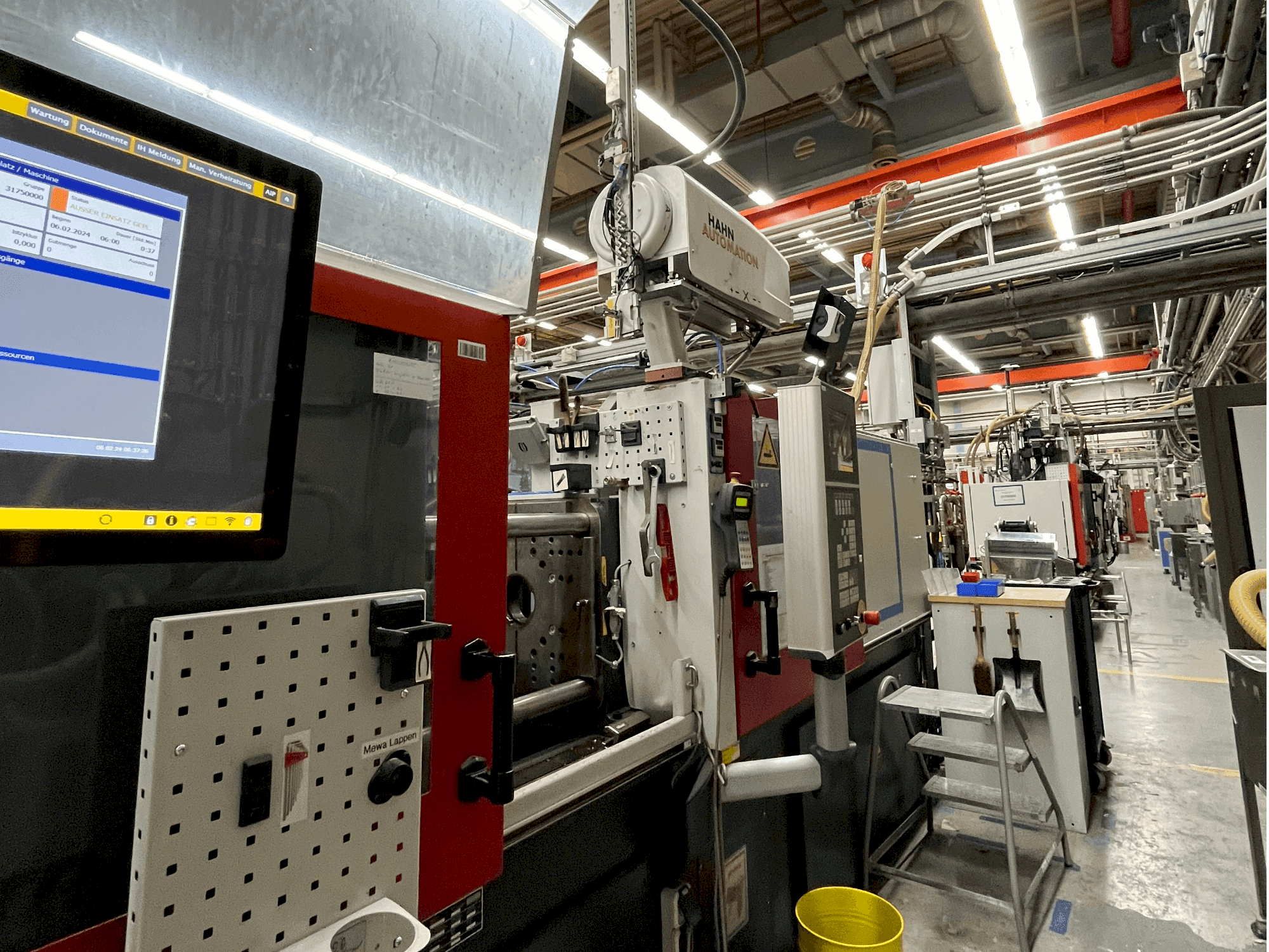 FERROMATIK EE 75 Mašinos vaizdas iš kairės pusės