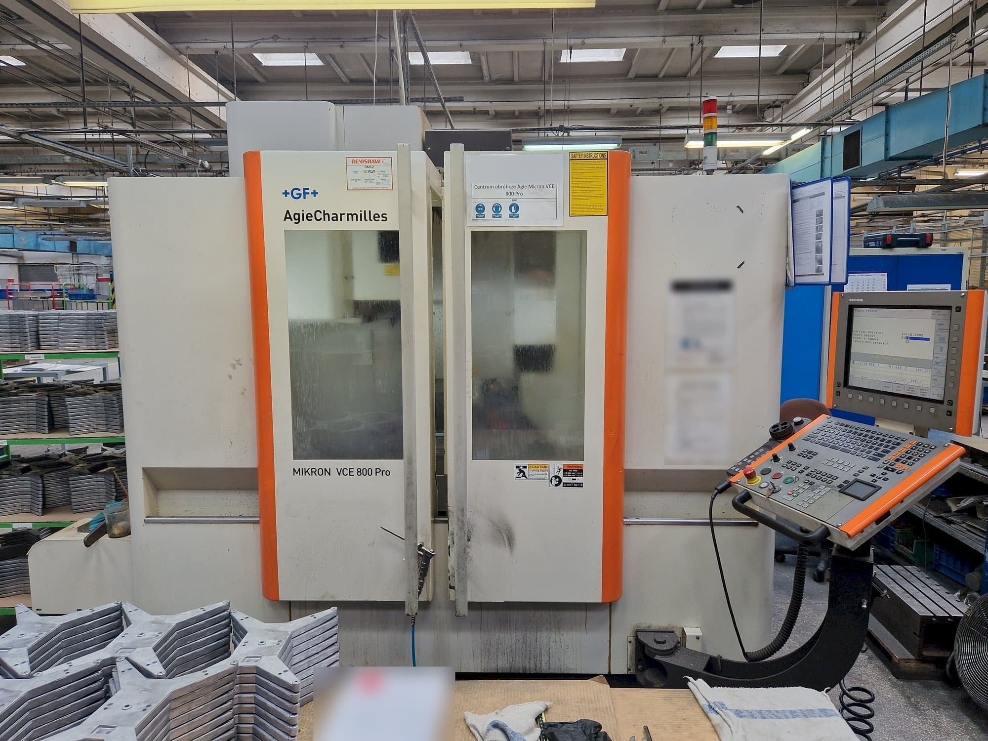 AgieCharmilles MIKRON VCE 800 PRO Mašinos vaizdas iš priekio