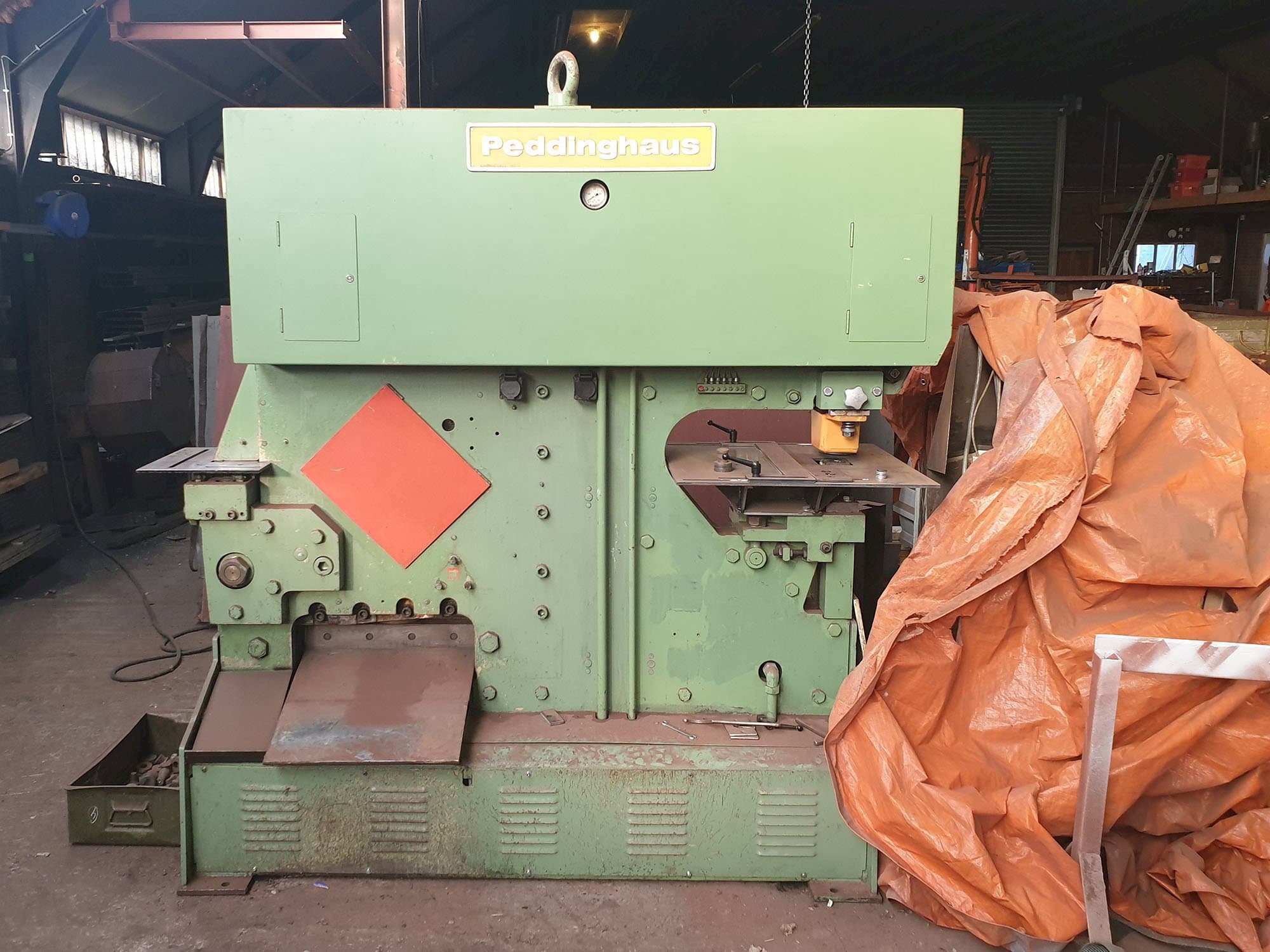 Peddinghaus Mašinos vaizdasPeddimaster 110/170 iš priekio