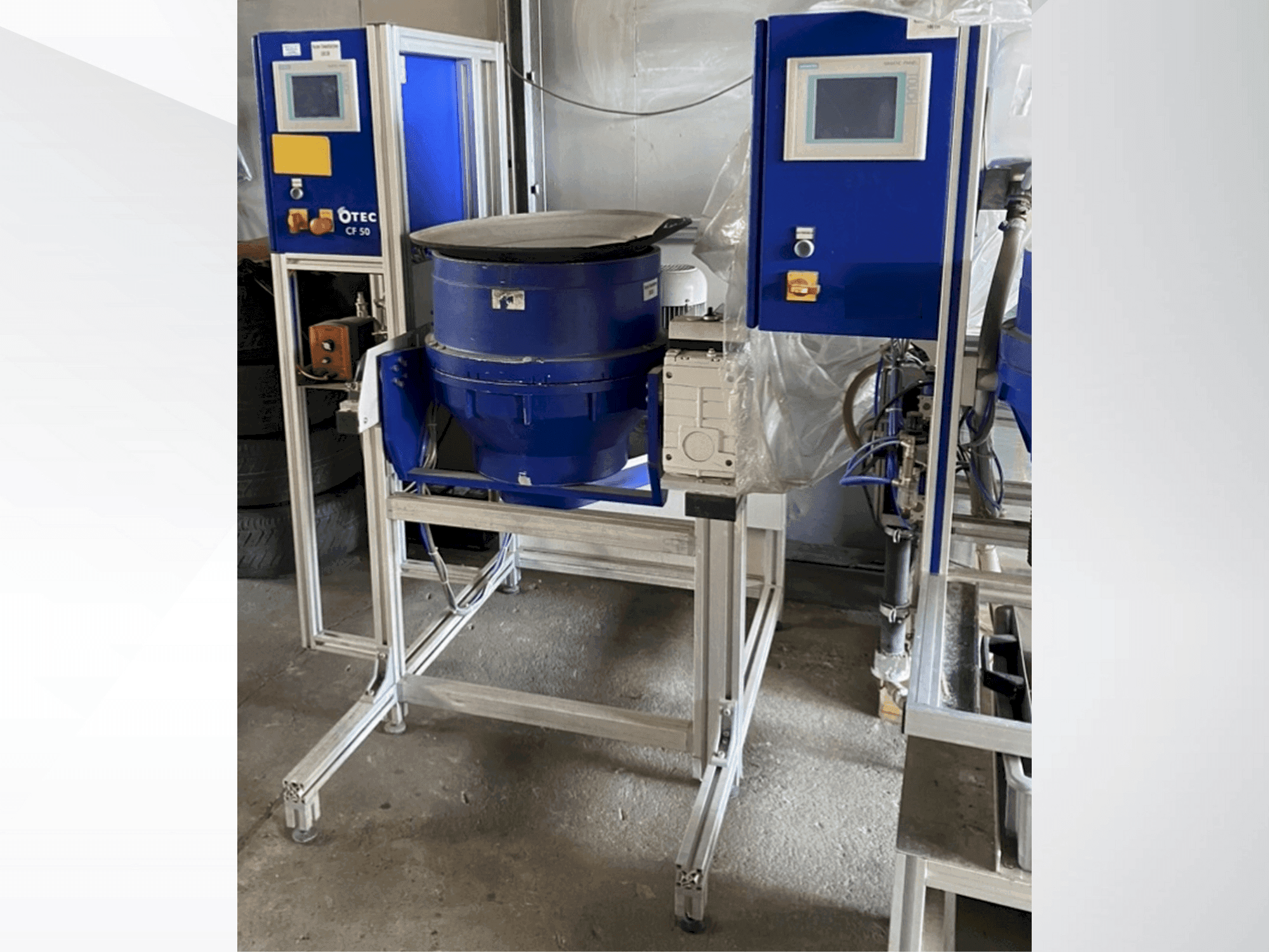 OTEC CF 1x50 Mašinos vaizdas iš priekio