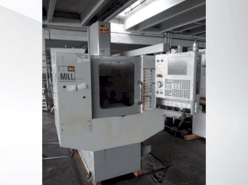 HAAS MiniMill Mašinos vaizdas iš priekio