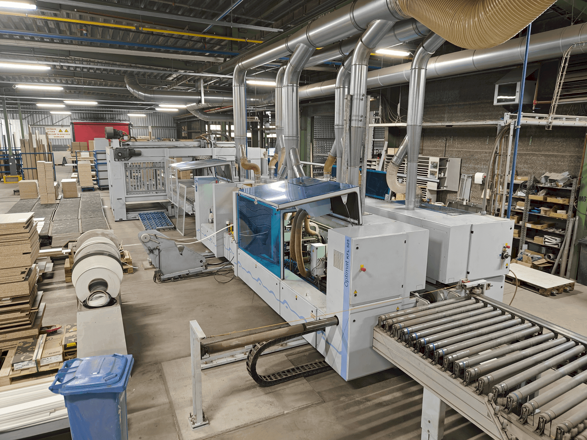 HOMAG Edgebanding line Mašinos vaizdas iš priekio