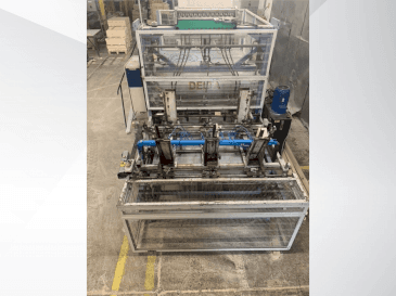 DELTA pallet nailing machine line Mašinos vaizdas iš priekio