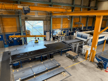 TRUMPF TruLaser 8000 Mašinos vaizdas iš priekio