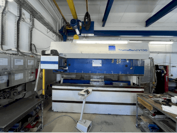TRUMPF TrumaBend V130 Mašinos vaizdas iš priekio