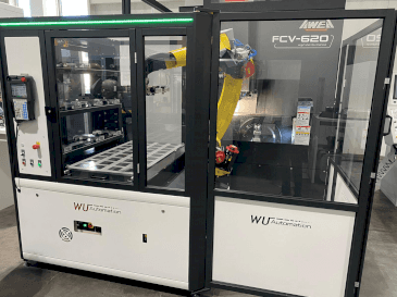 WU Automation RZ-3/35 Mašinos vaizdas iš priekio