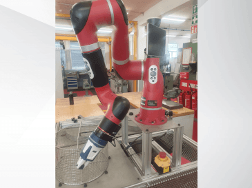RETHINK Robotics Sawyer Mašinos vaizdas iš priekio