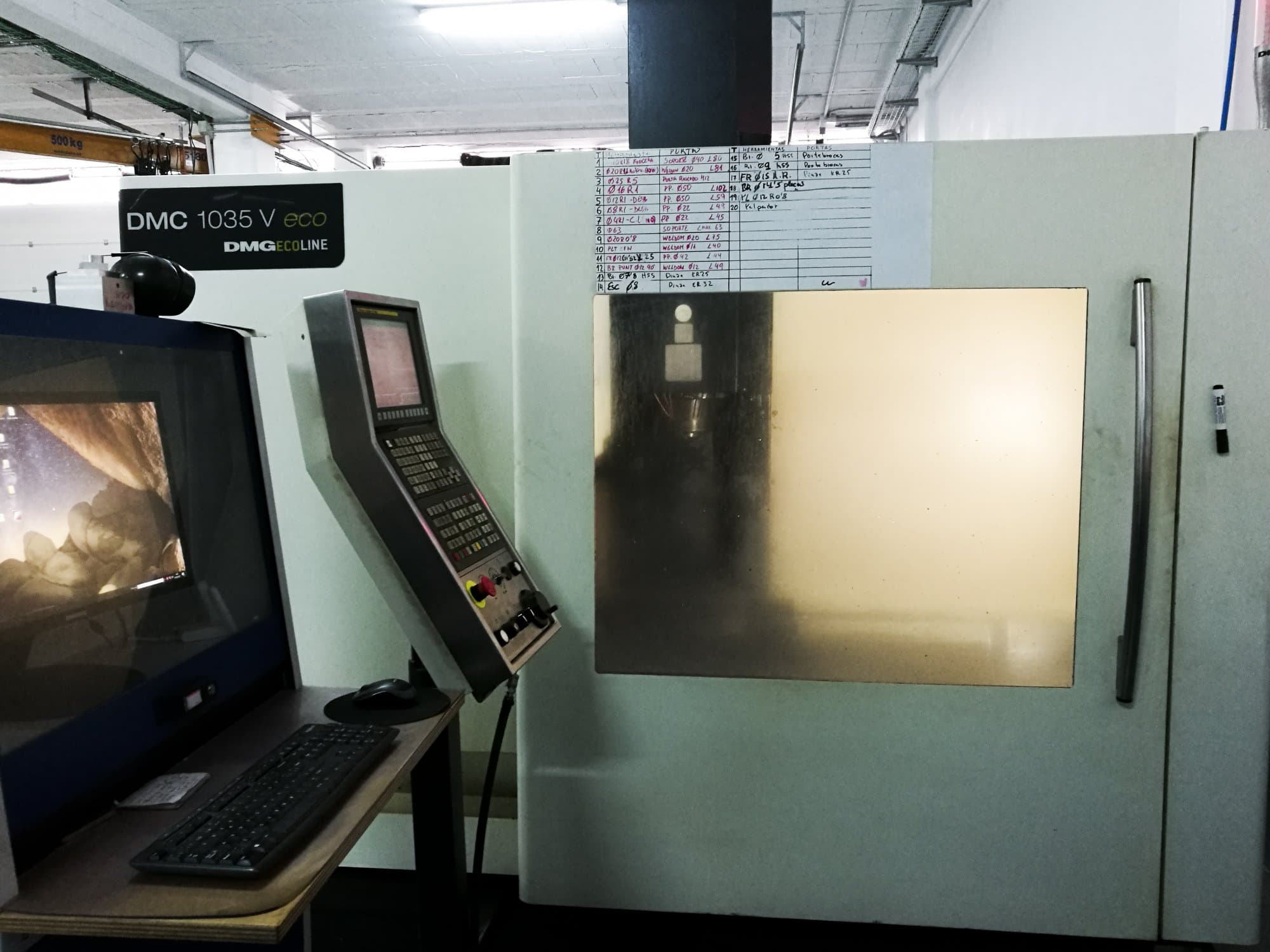 DMG MORI DMC 1035 V eco Mašinos vaizdas iš priekio